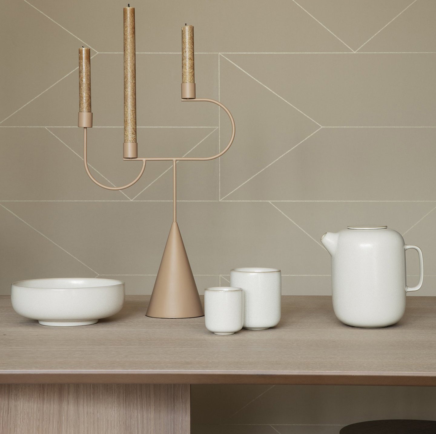 Ferm Living Sekki Tableware in Cream