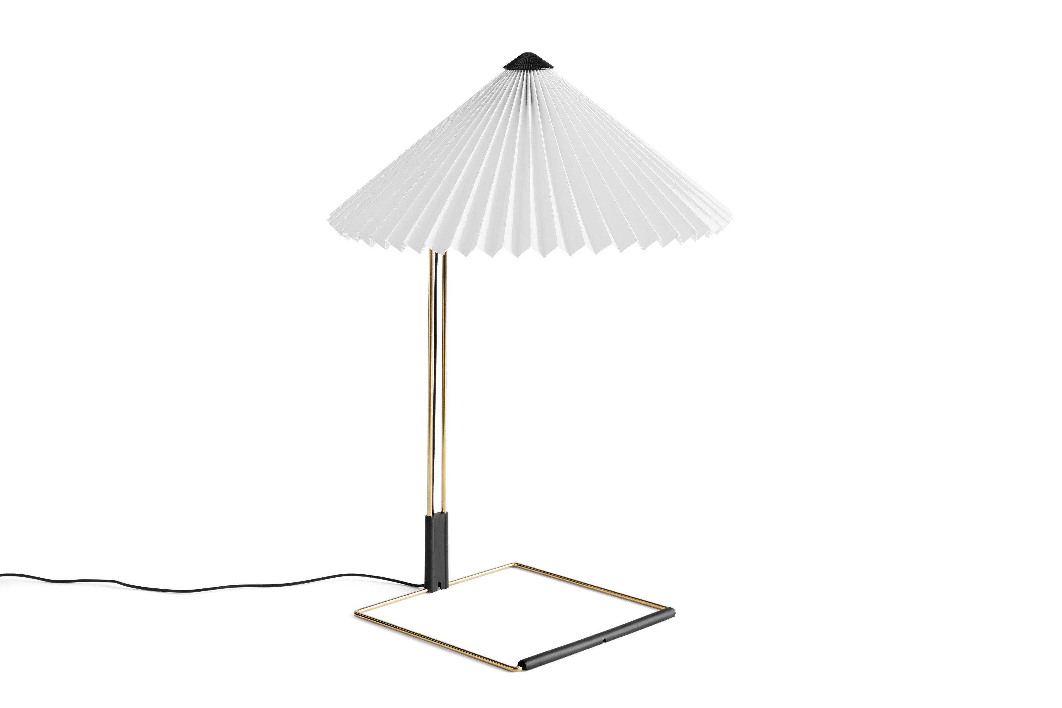 HAY Matin Table Lamp - Polished Brass Base