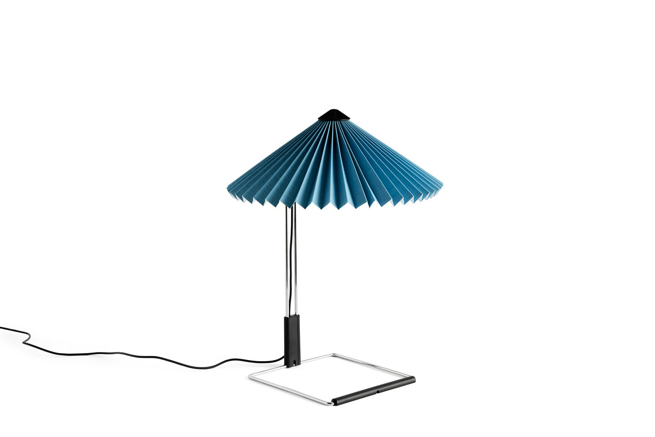HAY Matin Table Lamp - Mirror Base - 30cm Placid Blue