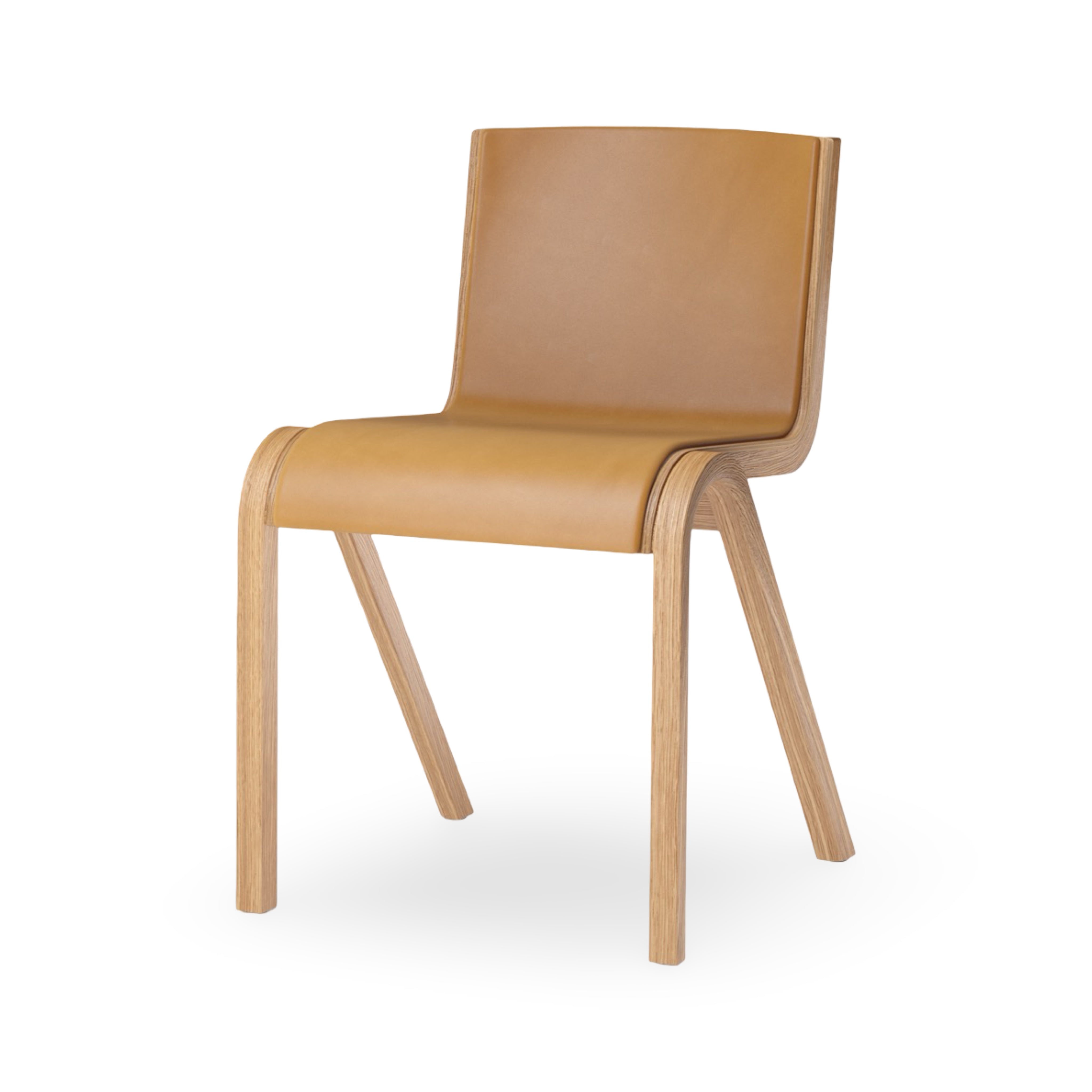 Audo Copenhagen Ready Dining Chair in Oak/Cognac Leather (Ex-Display)