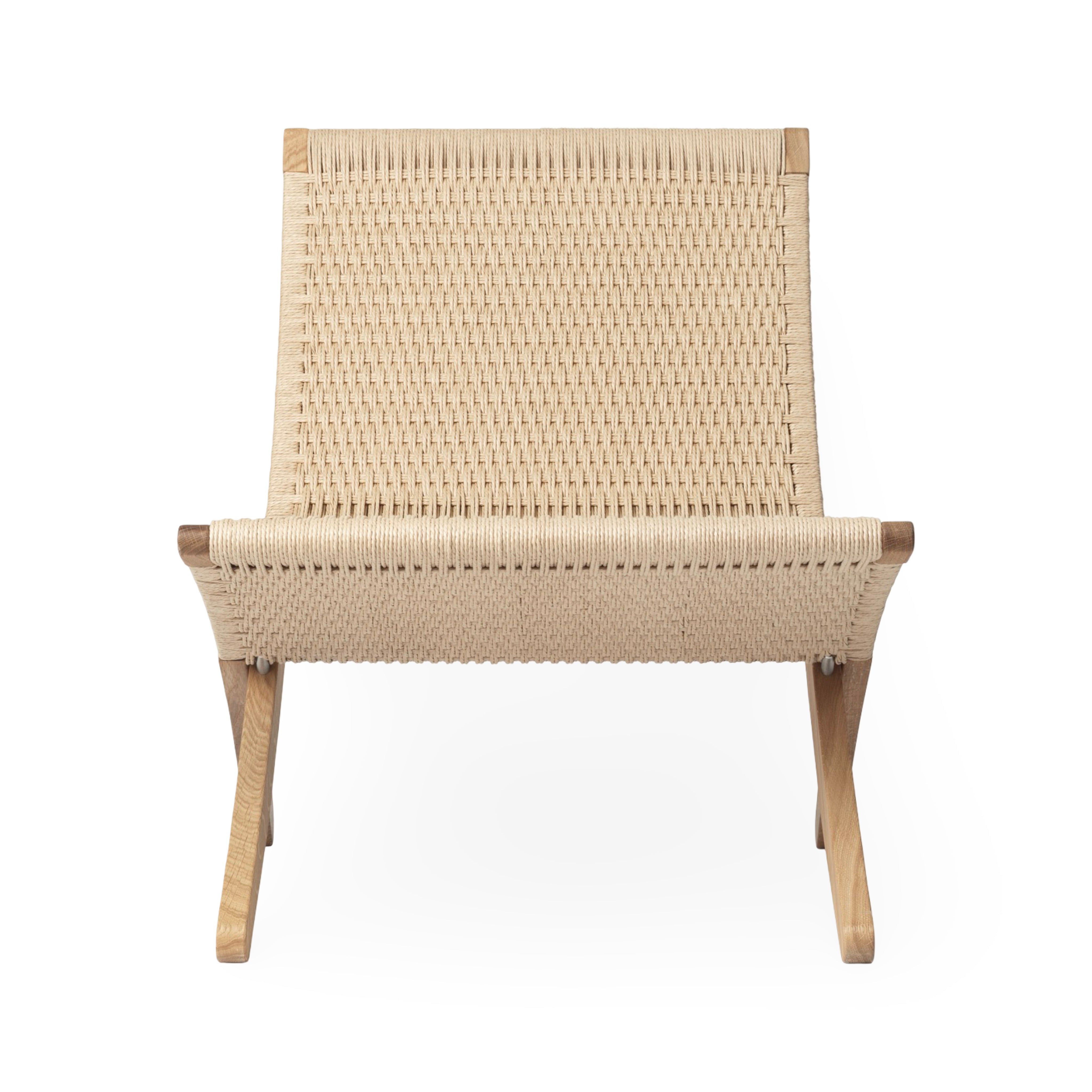 Carl Hansen & Son Cuba Lounge Chair Paper Cord - Oiled Oak (Ex-Display)