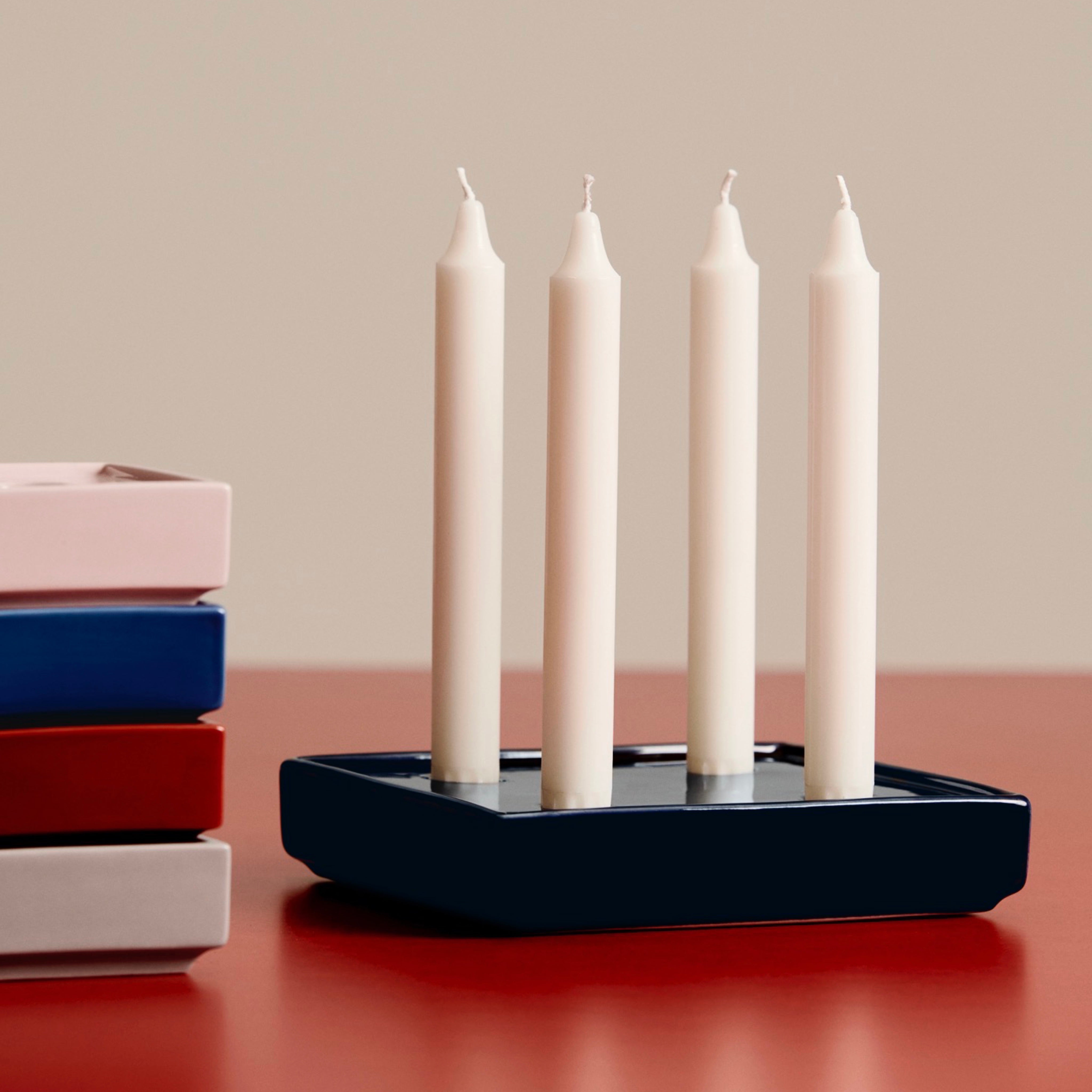 HAY Mattone Candle Holder Small - Blue
