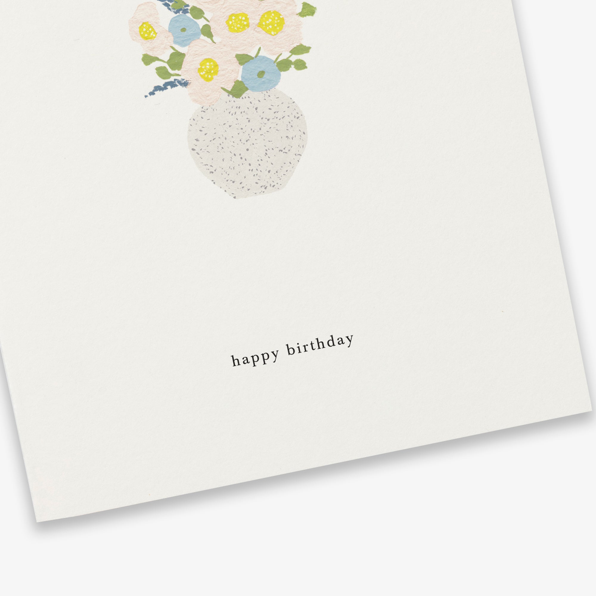 Kartotek Greeting Card - Birthday Flowers (Happy Birthday)