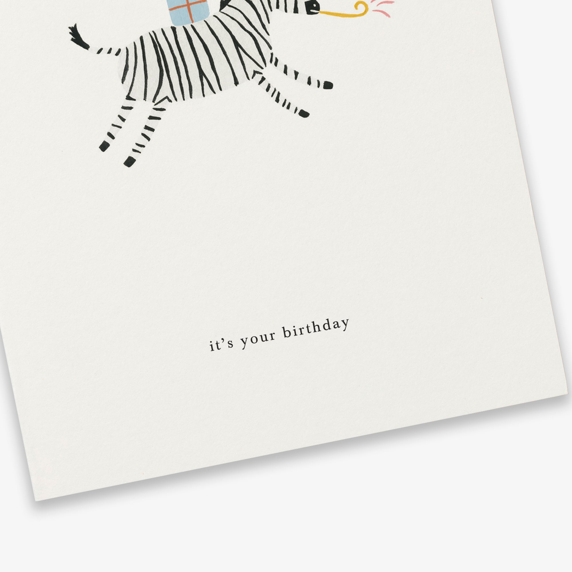 Kartotek Greeting Card - Birthday Zebra (It’s Your Birthday)