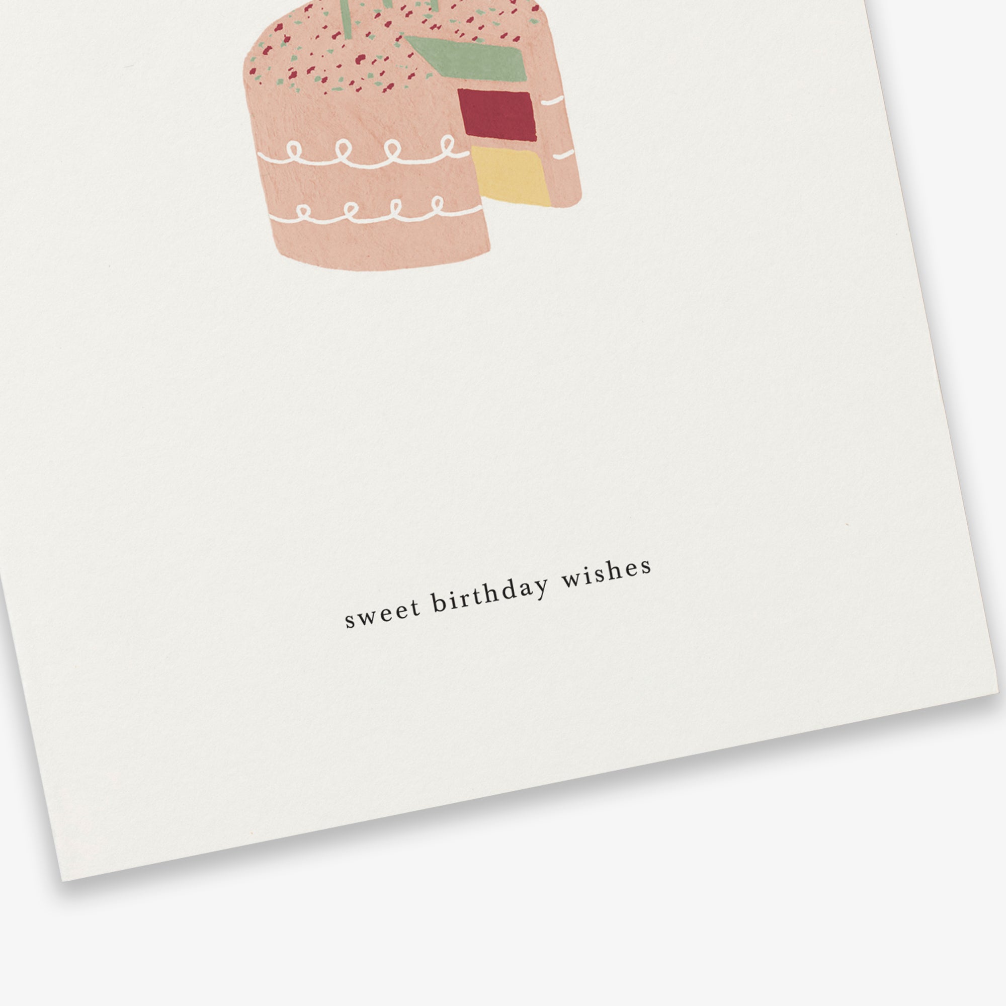 Kartotek Greeting Card - Layer Cake (Sweet Birthday Wishes)