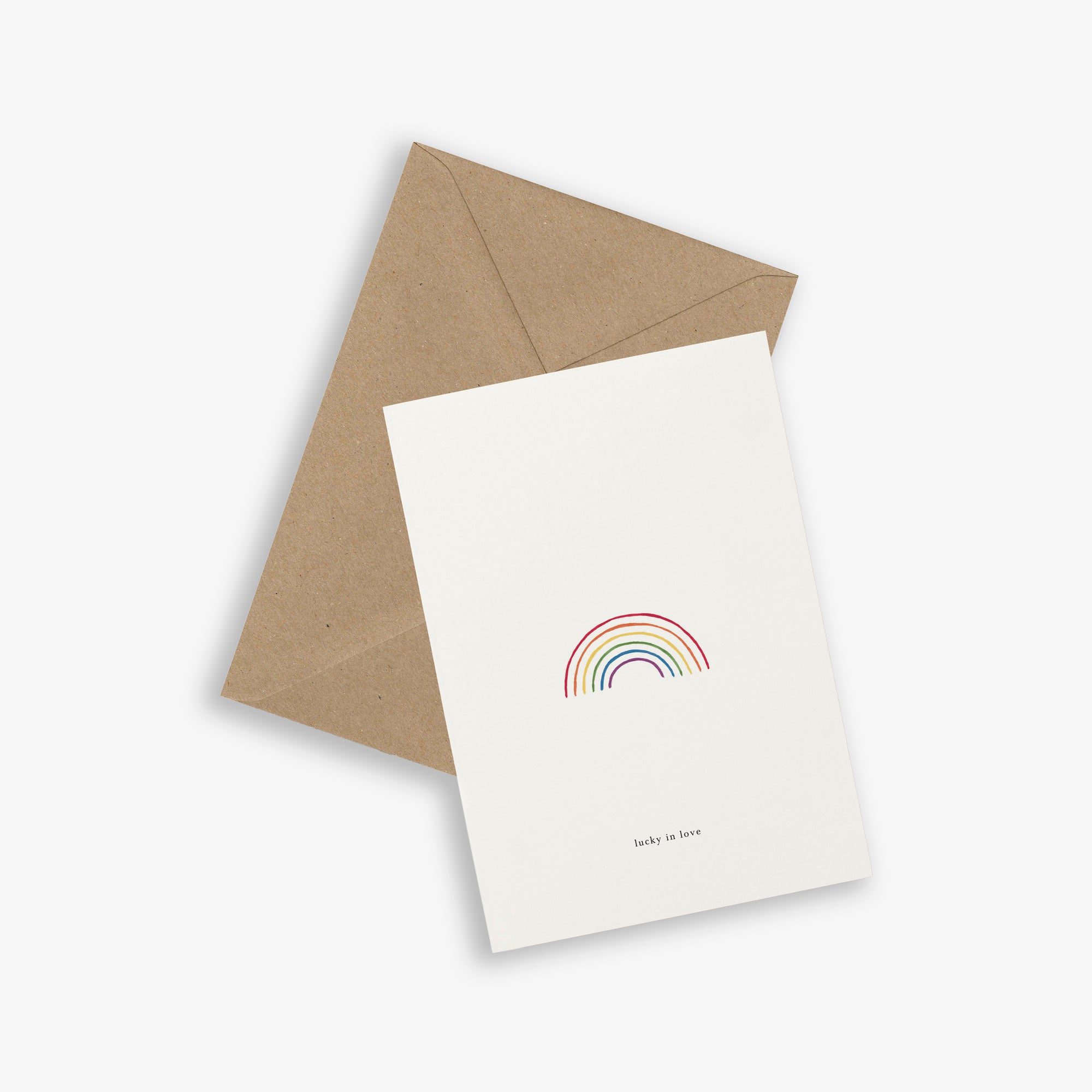 Buy the Kartotek Greeting Card Rainbow (Lucky In Love) at kin. in