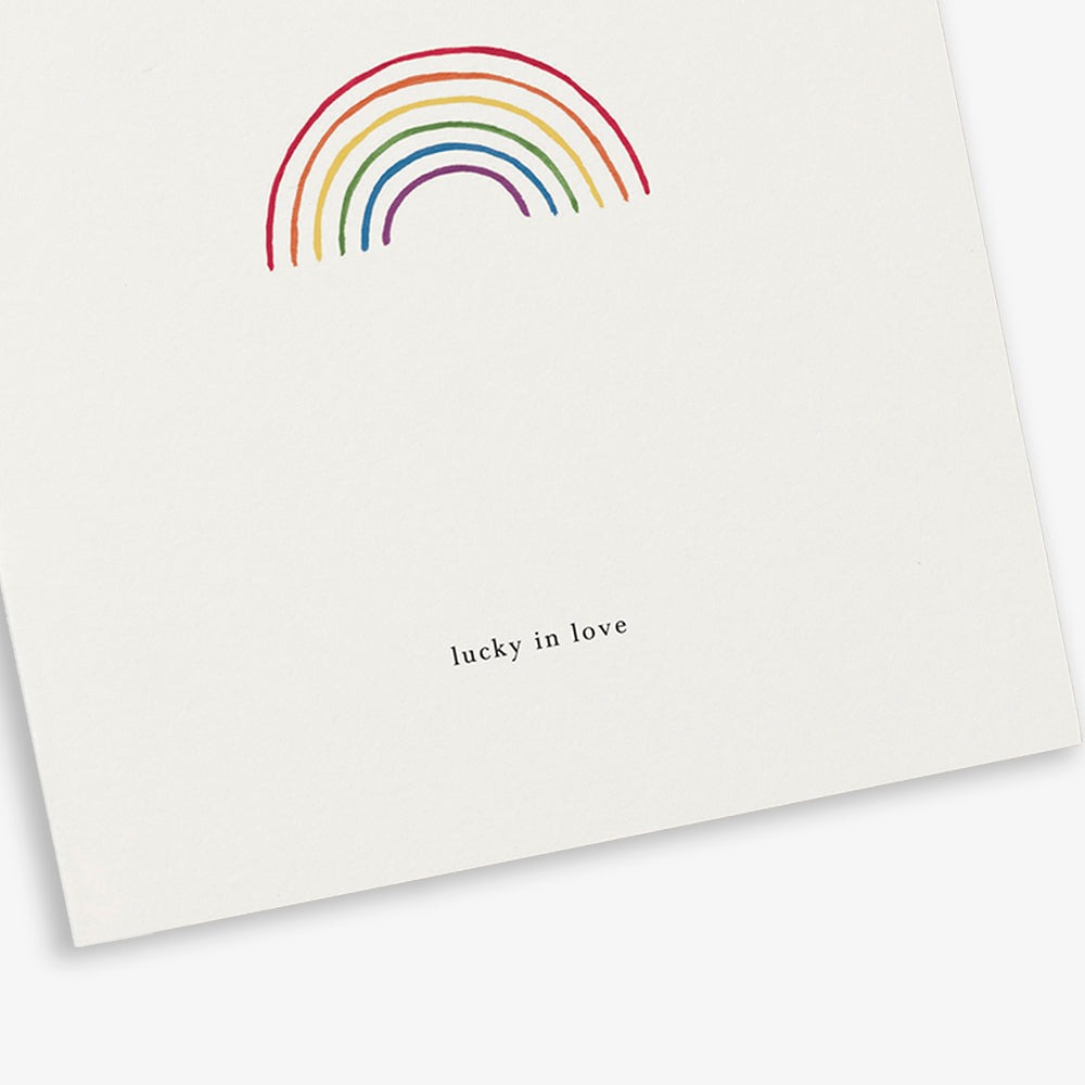 Kartotek Greeting Card - Rainbow (Lucky In Love)