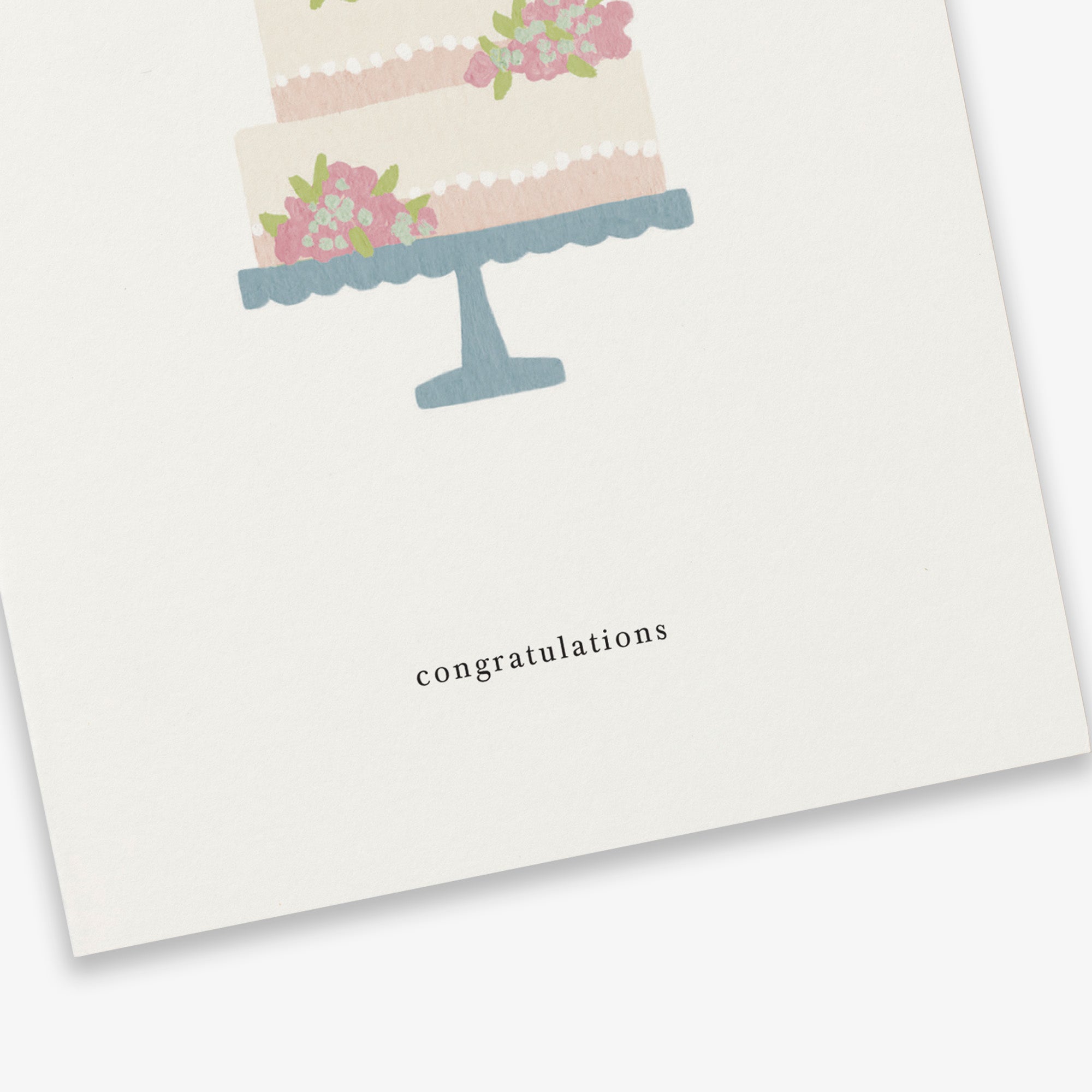 Kartotek Greeting Card - Wedding Cake (Congratulations)
