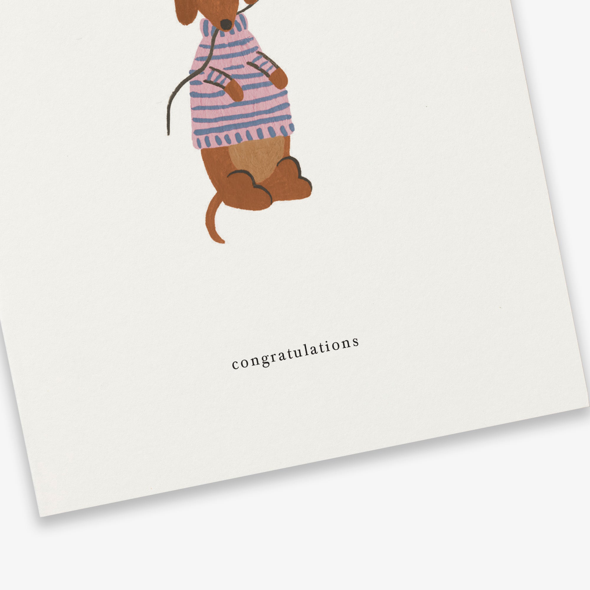 Kartotek Greeting Card - Celebration Dog (Congratulations)