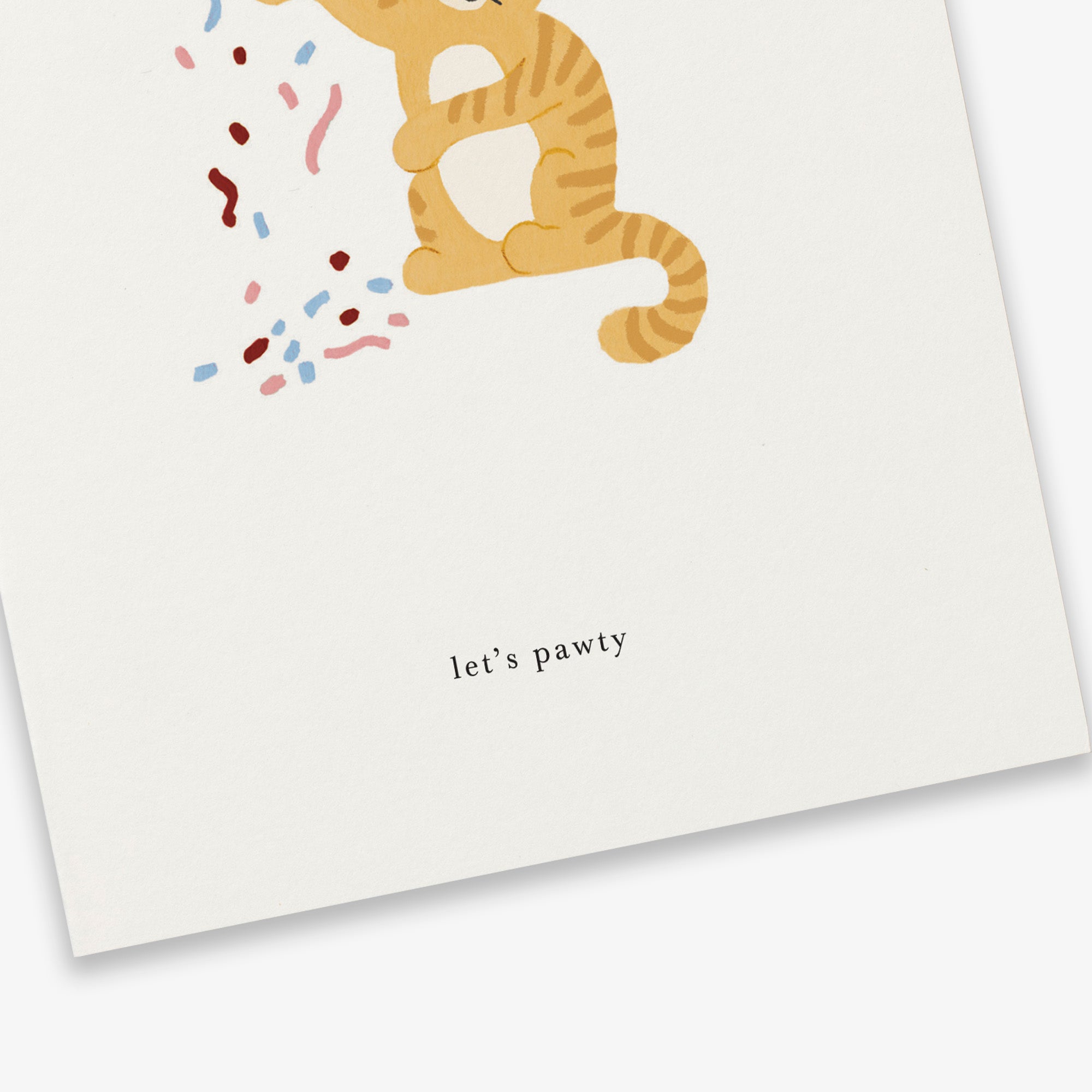 Kartotek Greeting Card - Celebration Cat (Let’s Pawty)