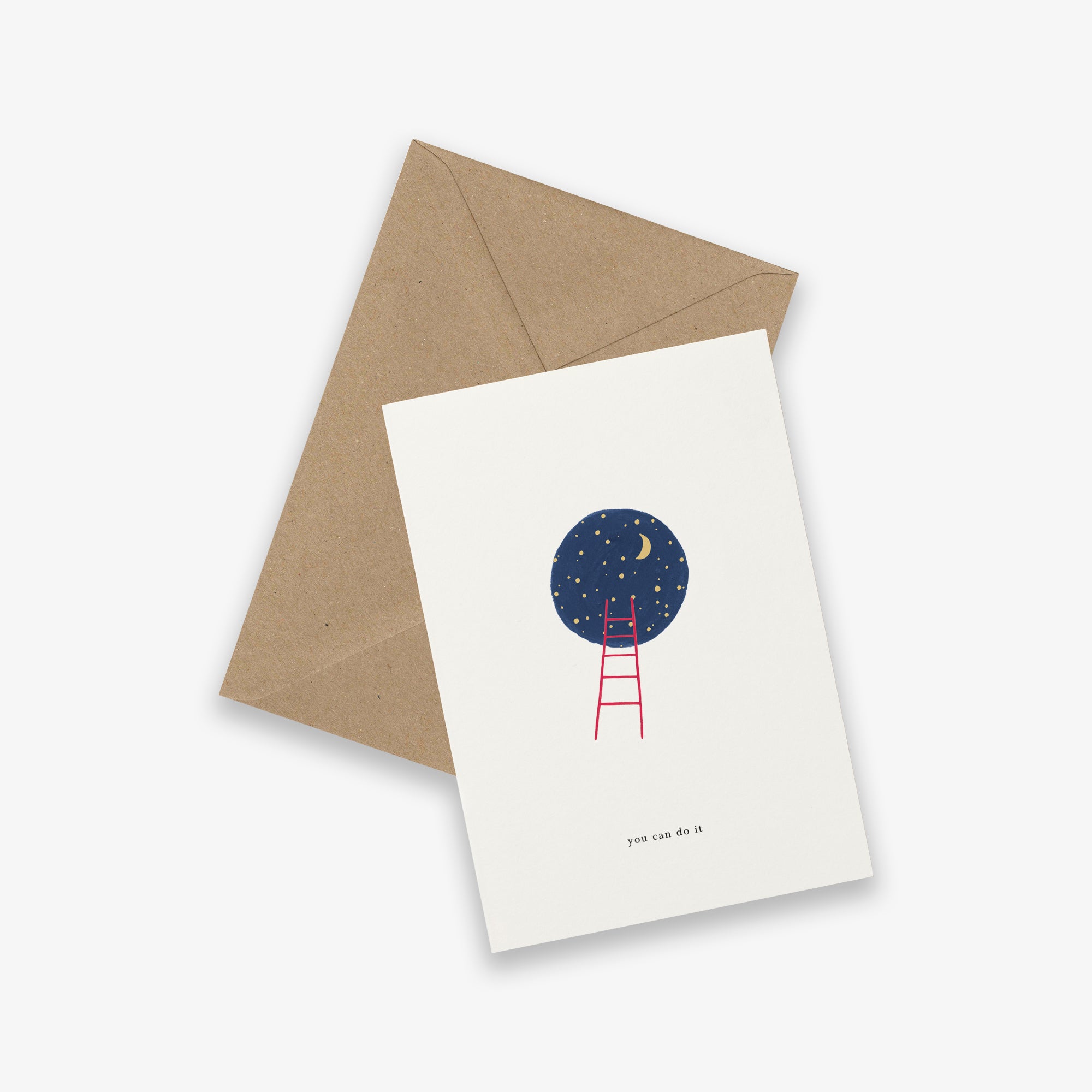 Kartotek Greeting Card - Sky Ladder (You Can Do It)
