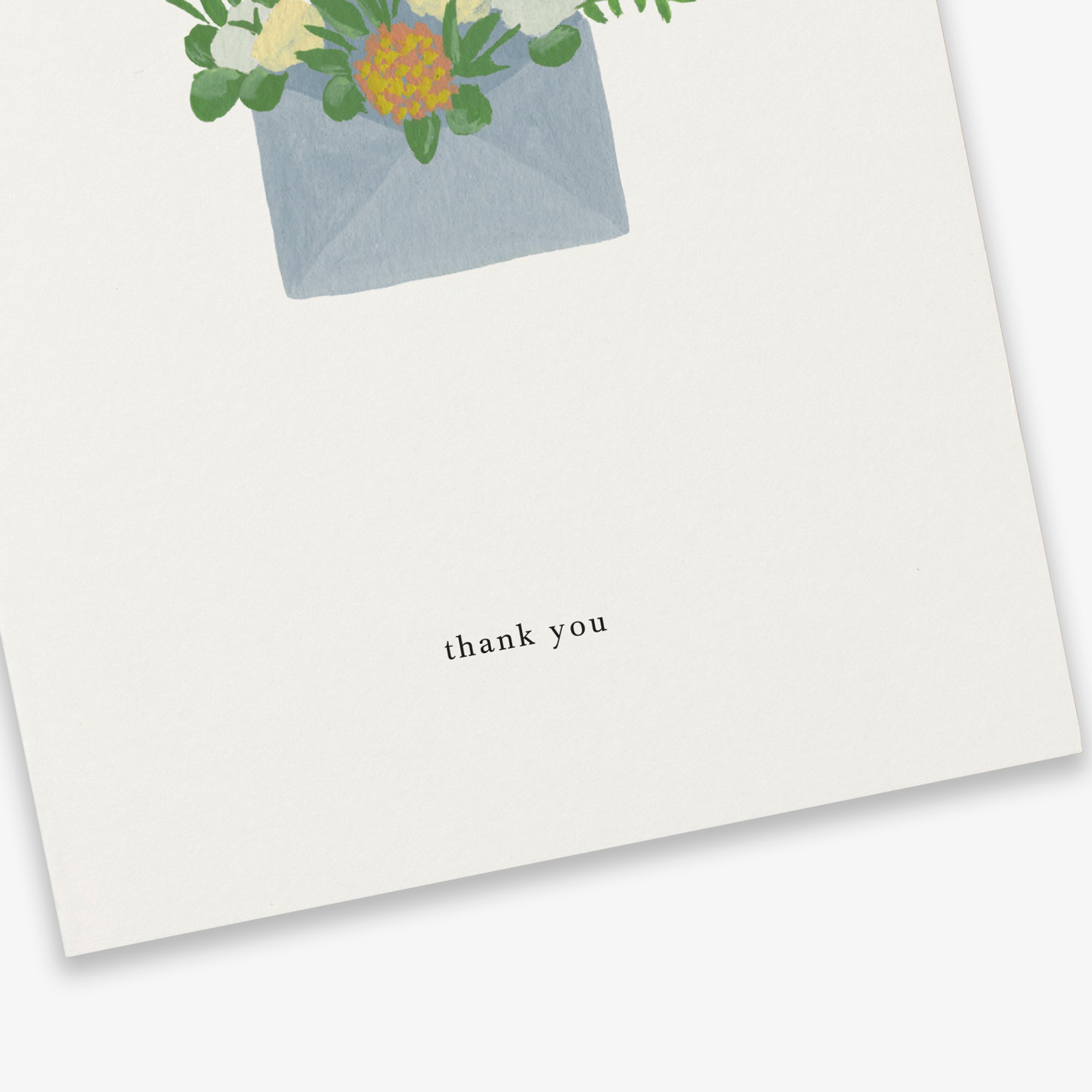 Kartotek Greeting Card - Flower Envelope (Thank You)