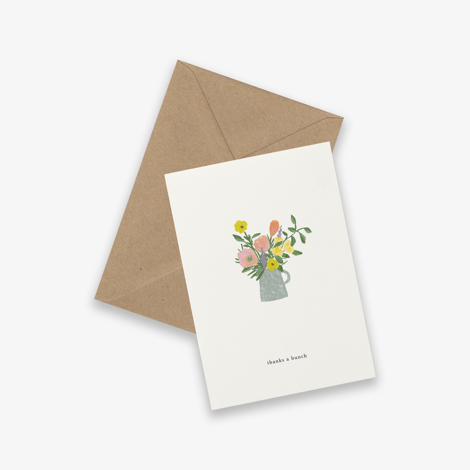 Kartotek Greeting Card - Garden Flowers (Thanks a Bunch)
