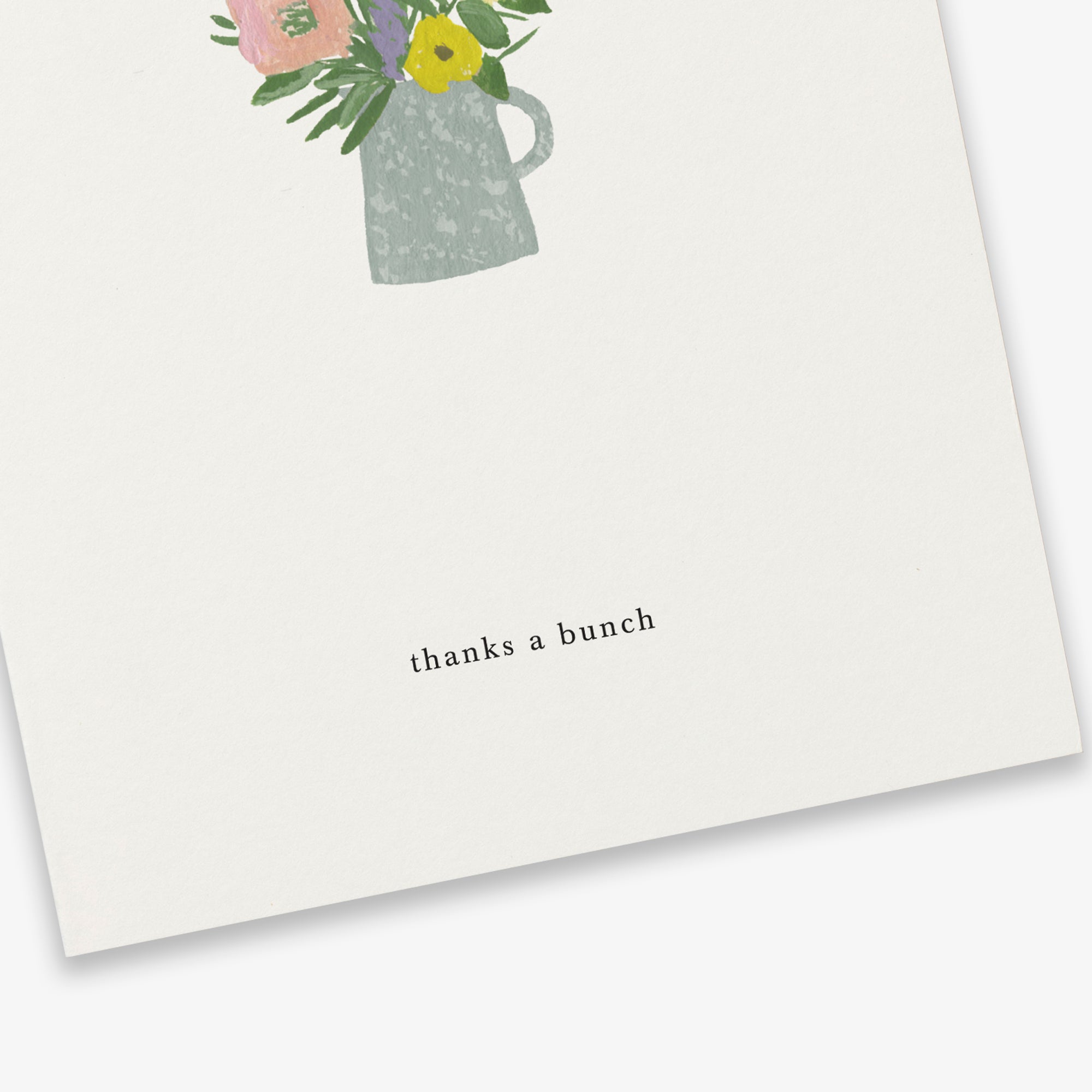 Kartotek Greeting Card - Garden Flowers (Thanks a Bunch)