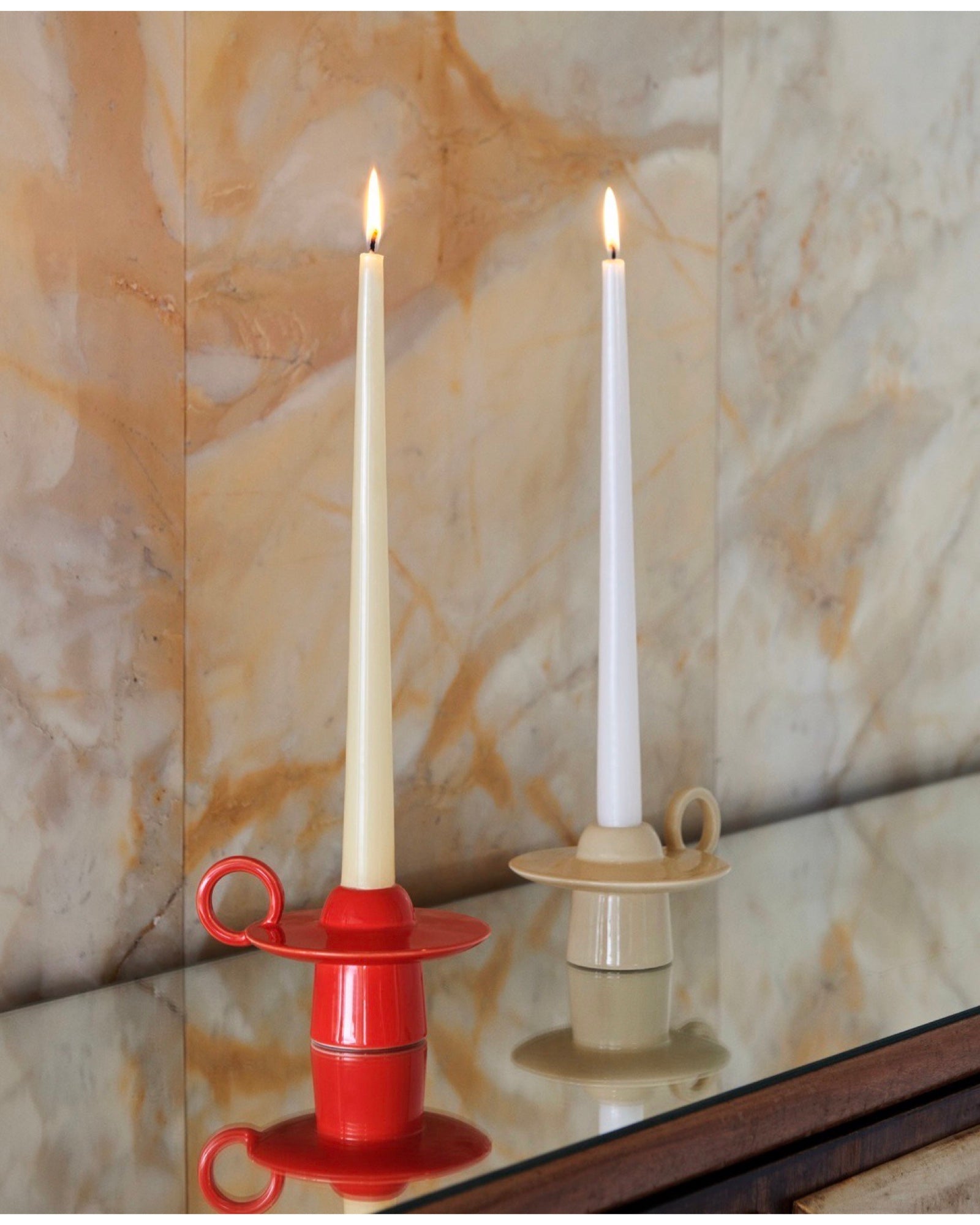 &Tradition Momento Candleholder - Red Brown (JH39)