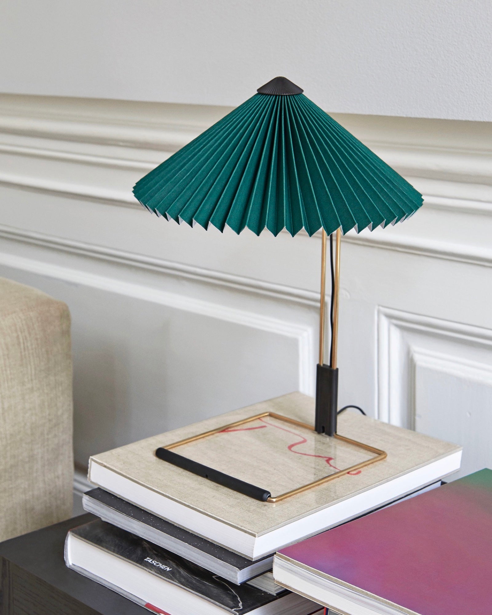 HAY Matin Table Lamp - Polished Brass Base