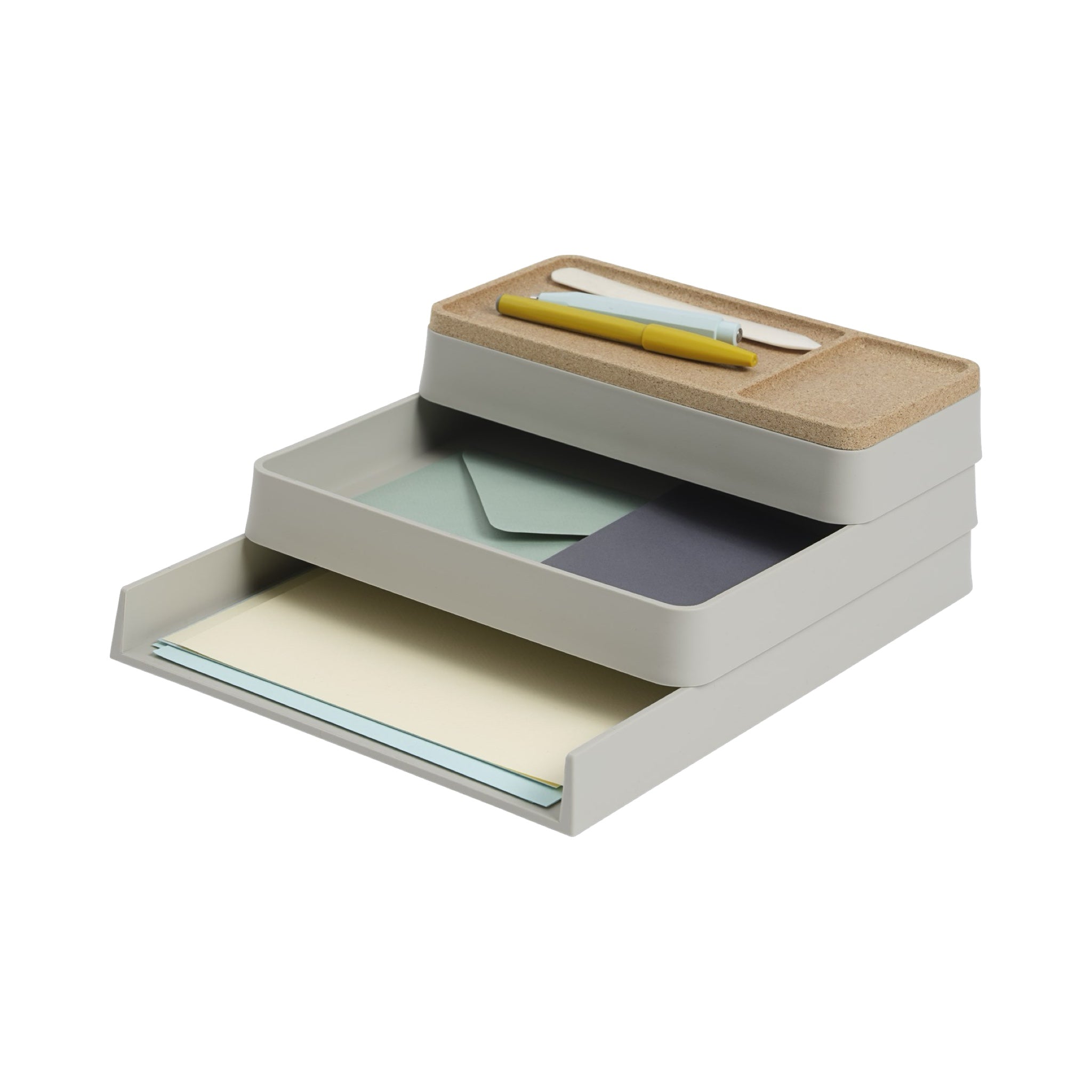 Muuto Arrange Desktop Tray 32x25cm - Brown Green