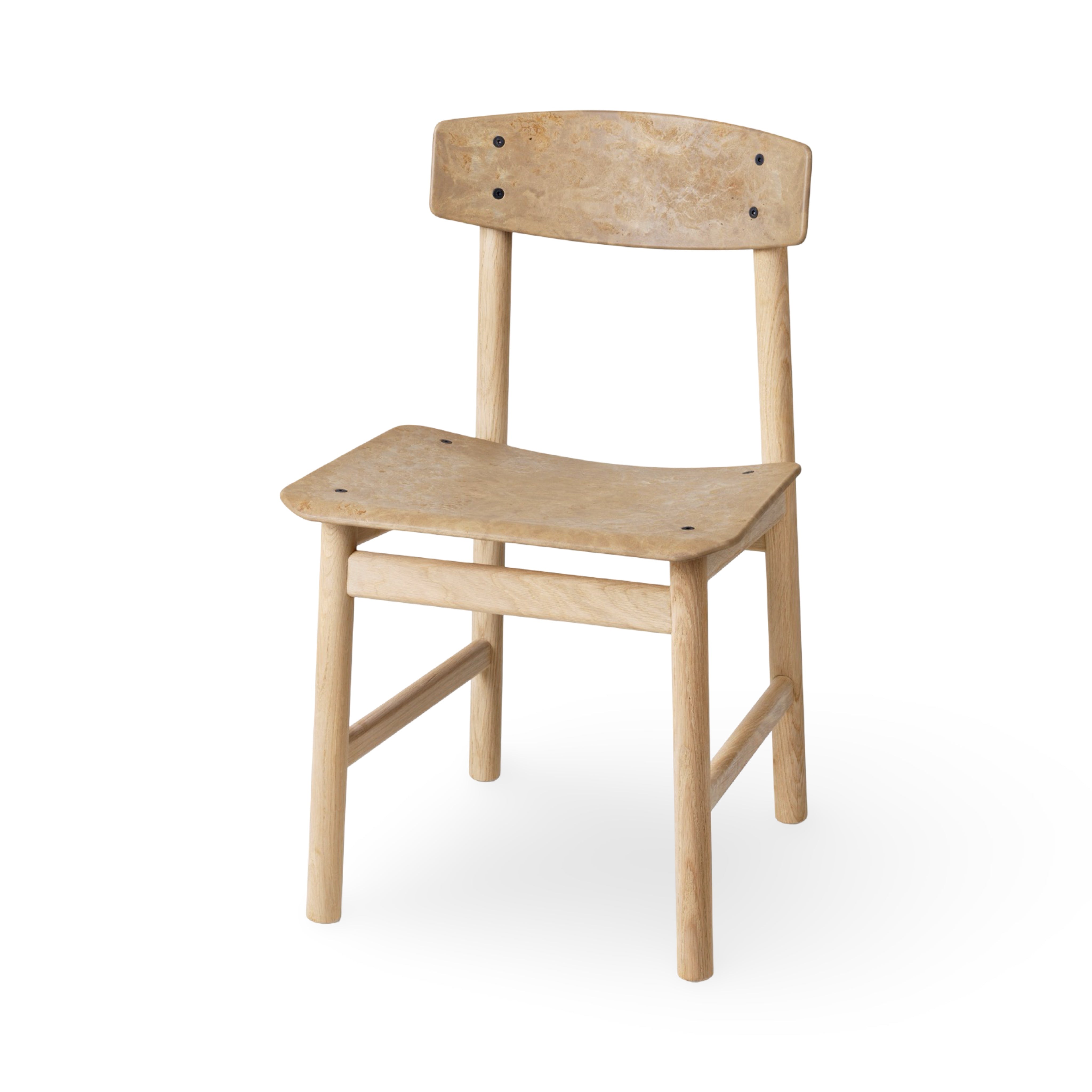 Mater Conscious Chair BM3162 - Soaped Oak/Coffee Waste (Ex-Display)