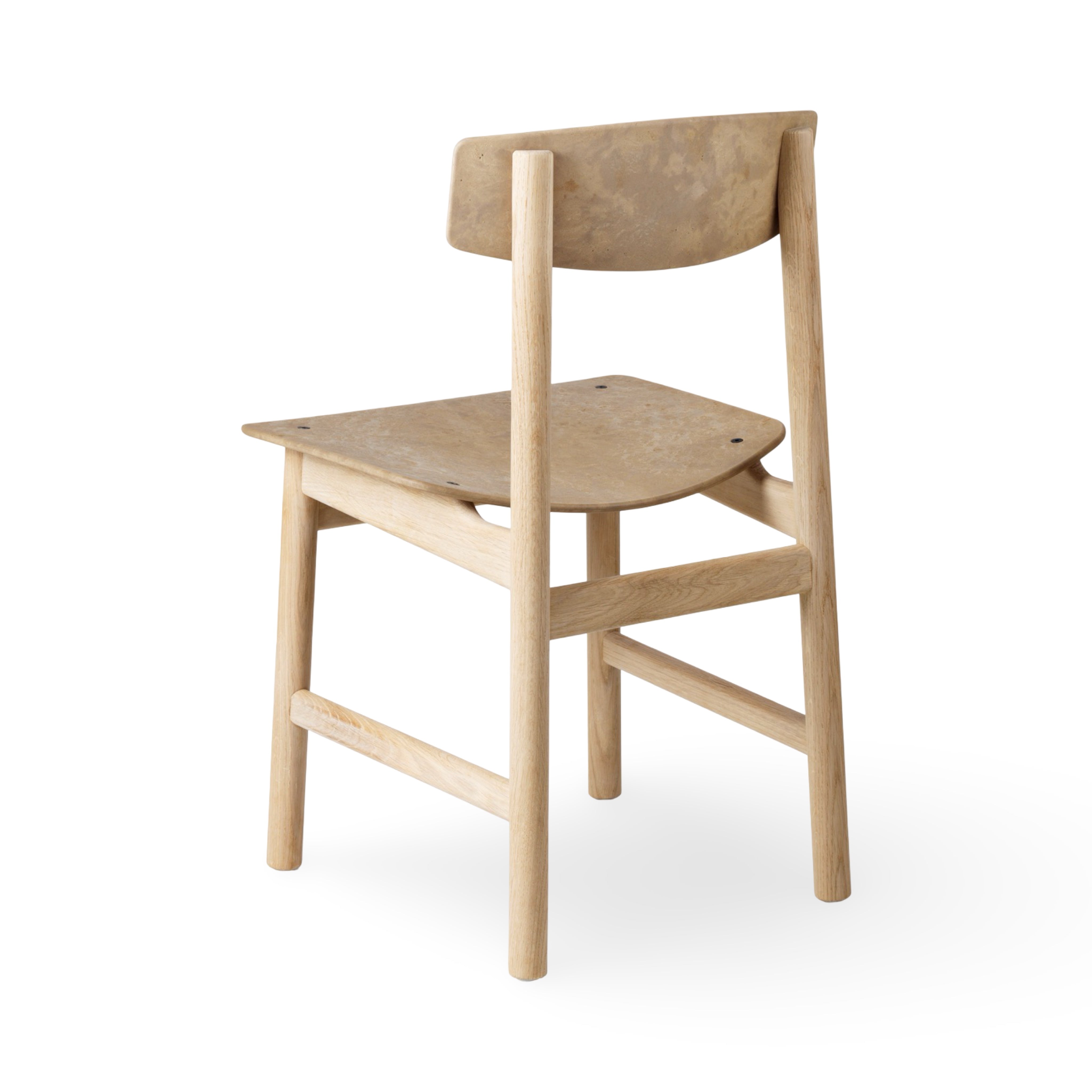 Mater Conscious Chair BM3162 - Soaped Oak/Coffee Waste (Ex-Display)