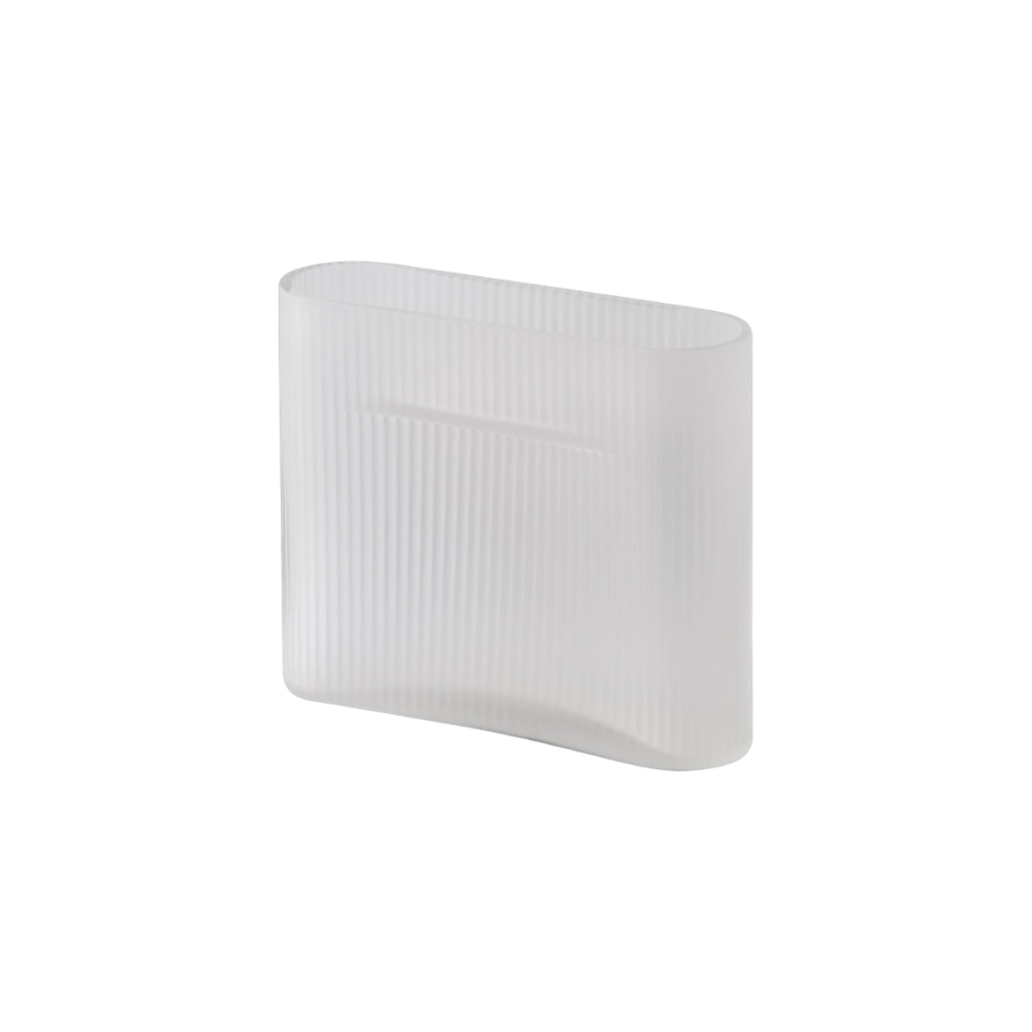 Muuto Ridge Vase Frosted Glass - H16.5cm