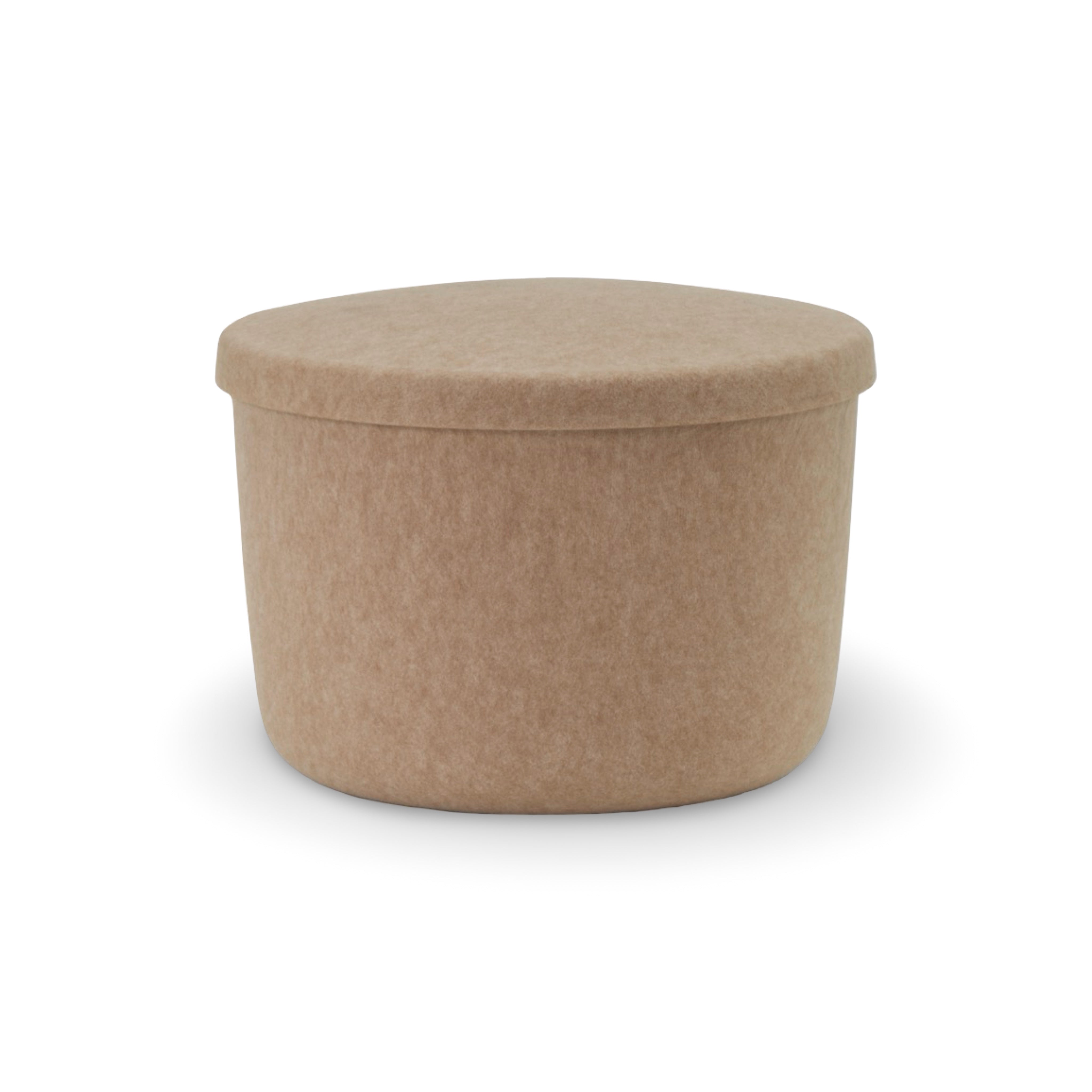 Normann Copenhagen Hide Storage Pouf Small - Sand (Ex-Display)