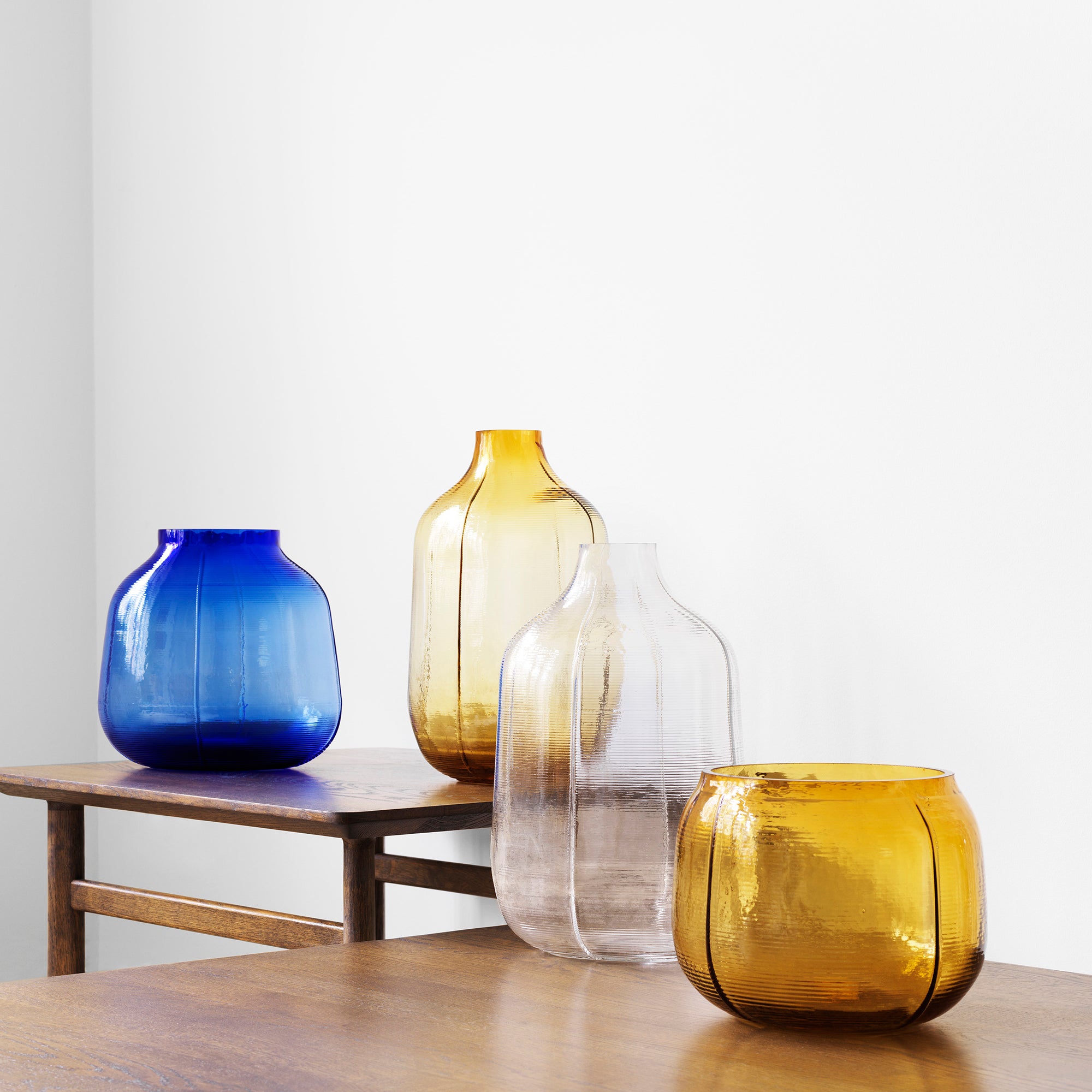 Normann Copenhagen Step Vase H23 cm - Blue