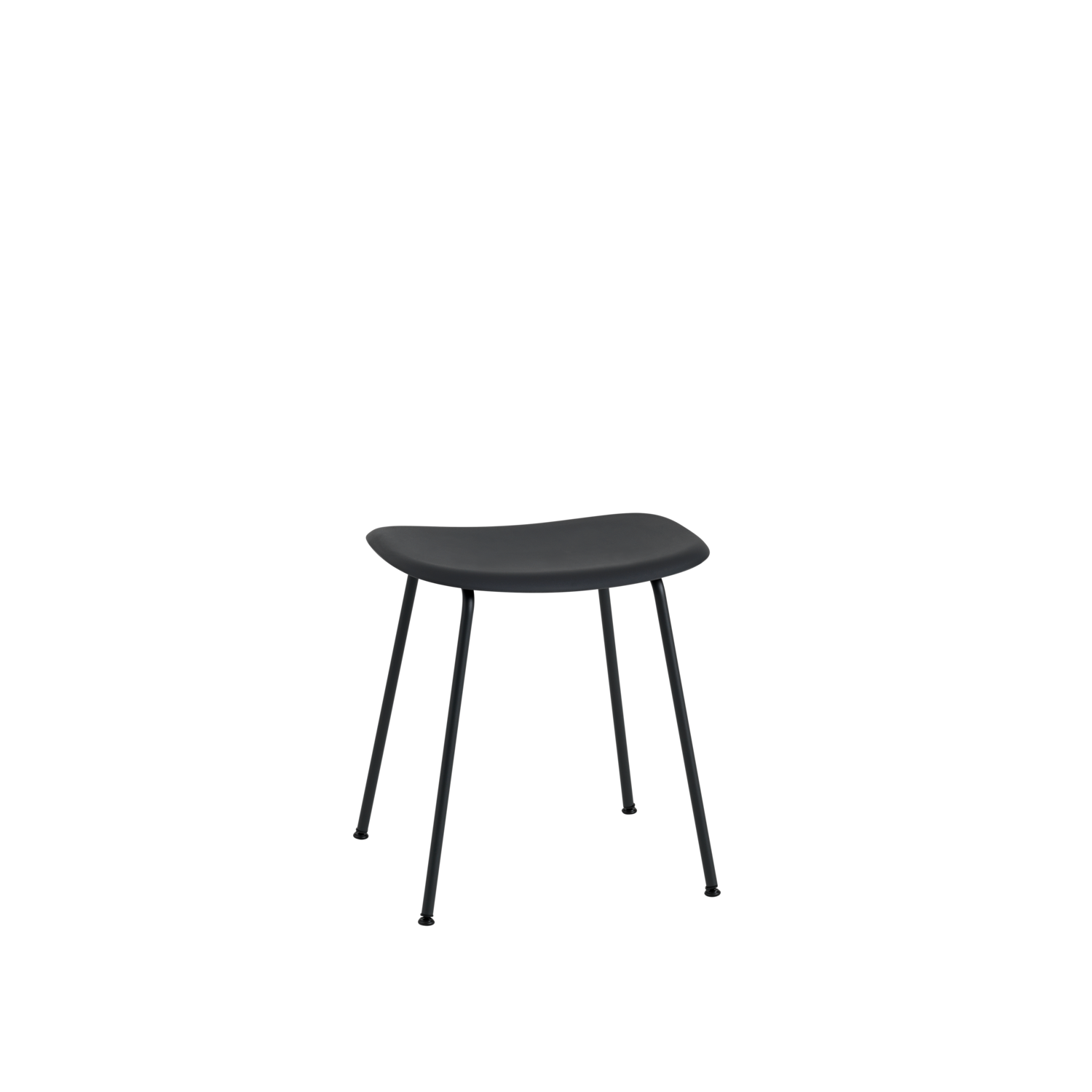 Muuto Fiber Low Stool - Tube Base - Recycled Plastic