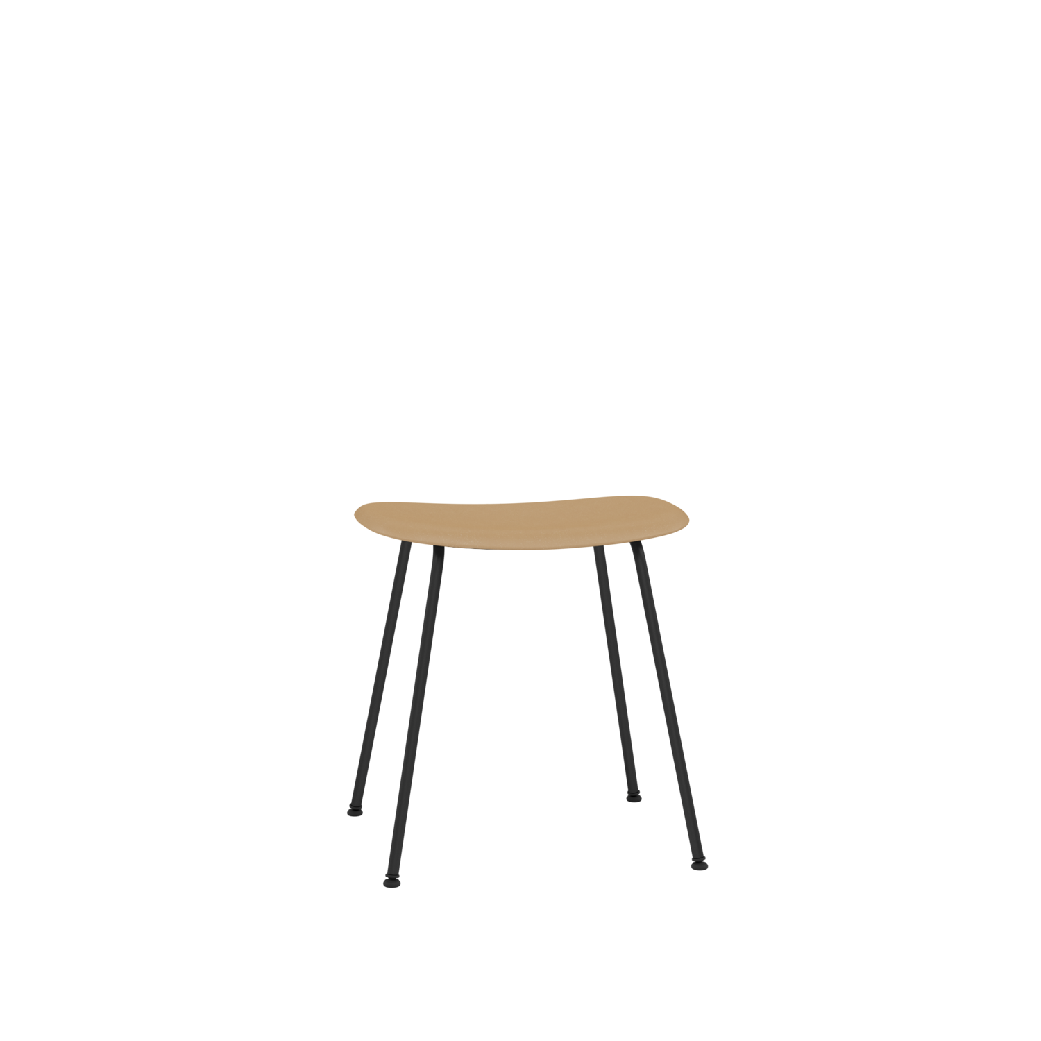 Muuto Fiber Low Stool - Tube Base - Recycled Plastic