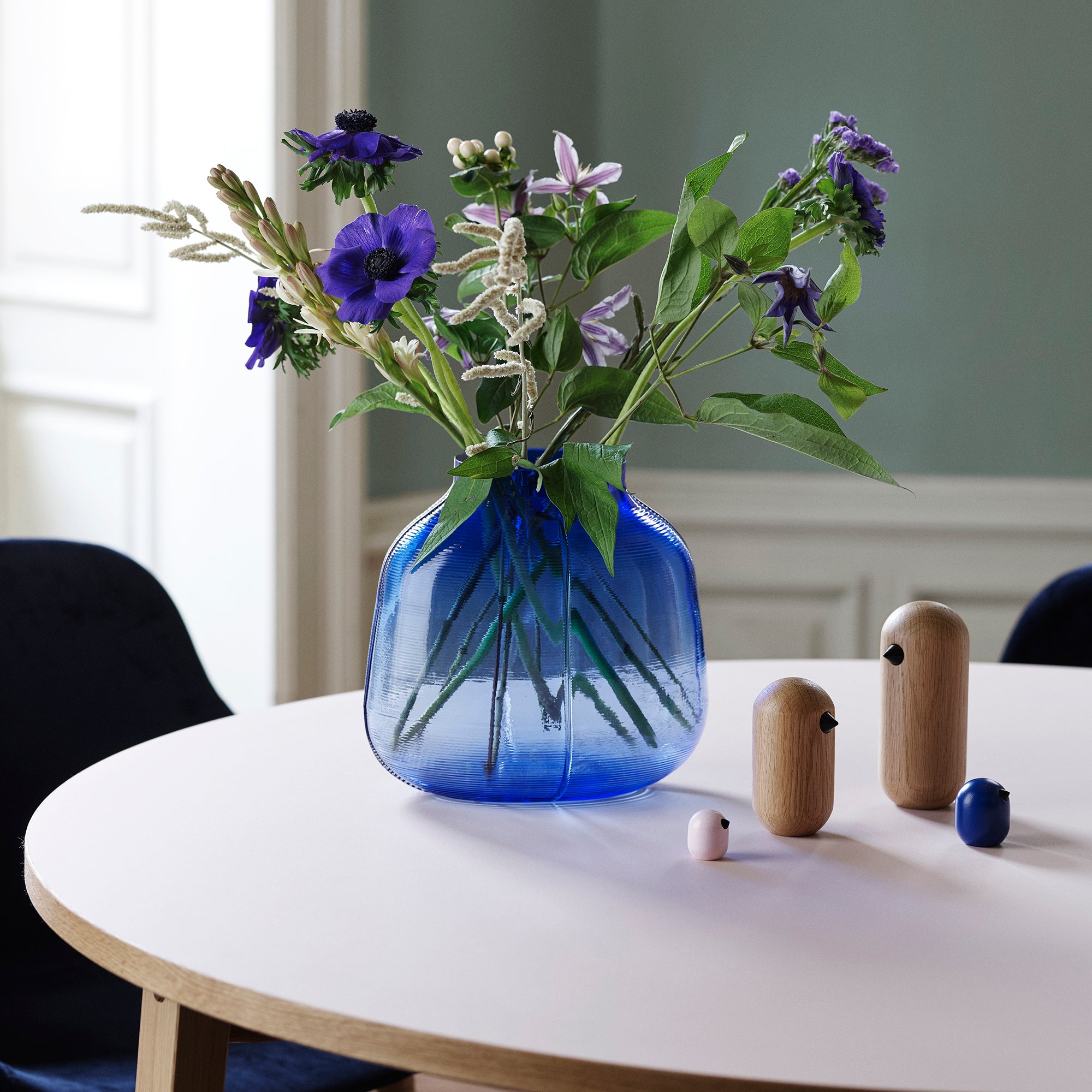 Normann Copenhagen Step Vase H23 cm - Blue