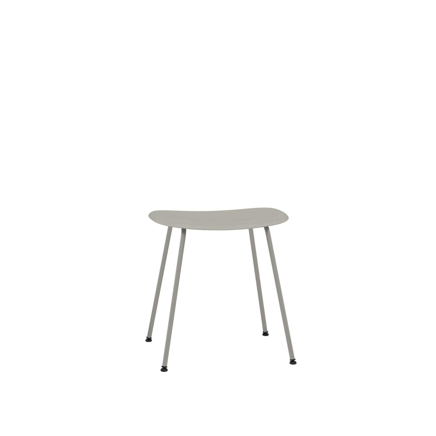Muuto Fiber Low Stool - Tube Base - Recycled Plastic