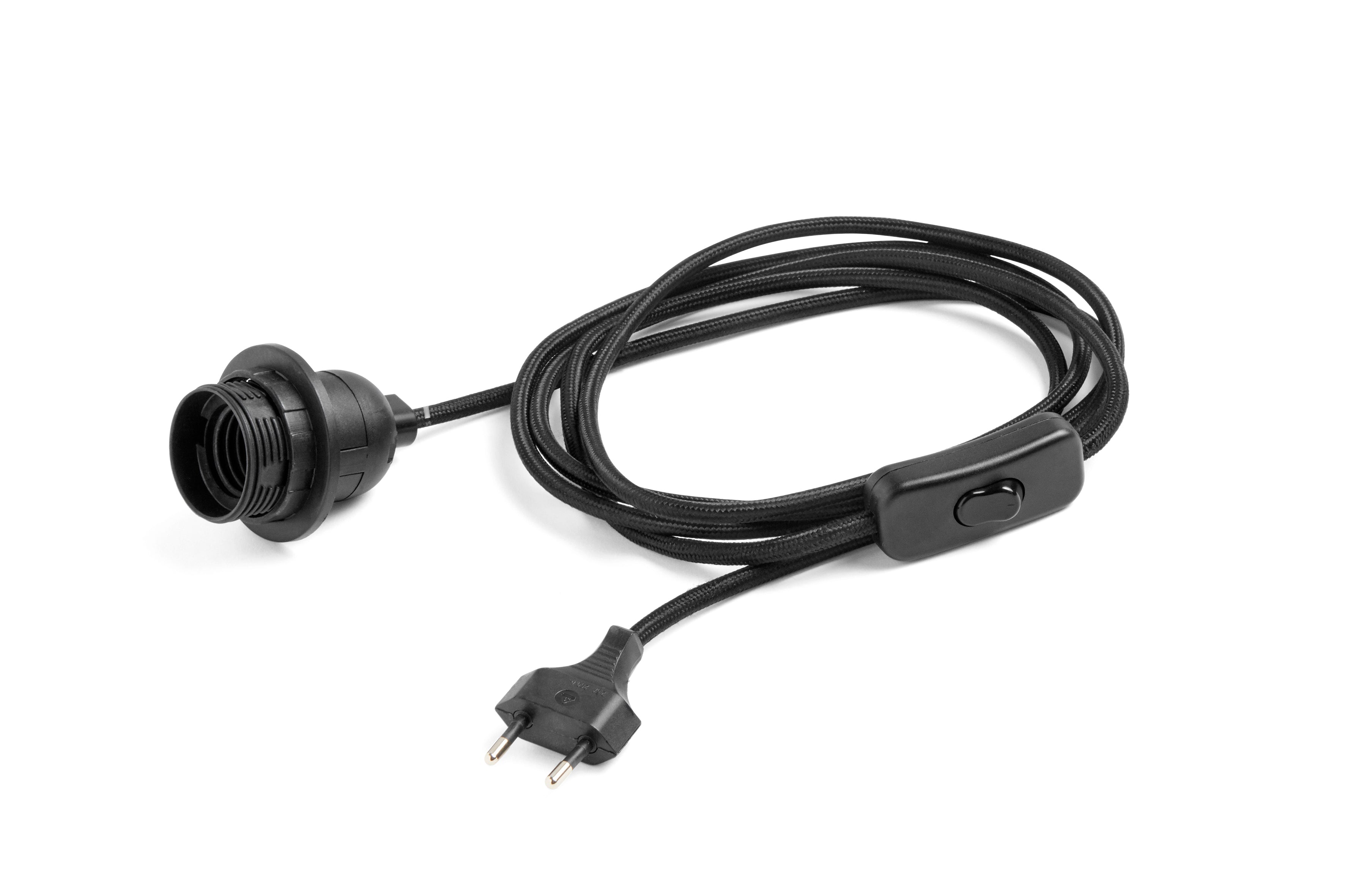 HAY Cord Set Table Black - UK Plug