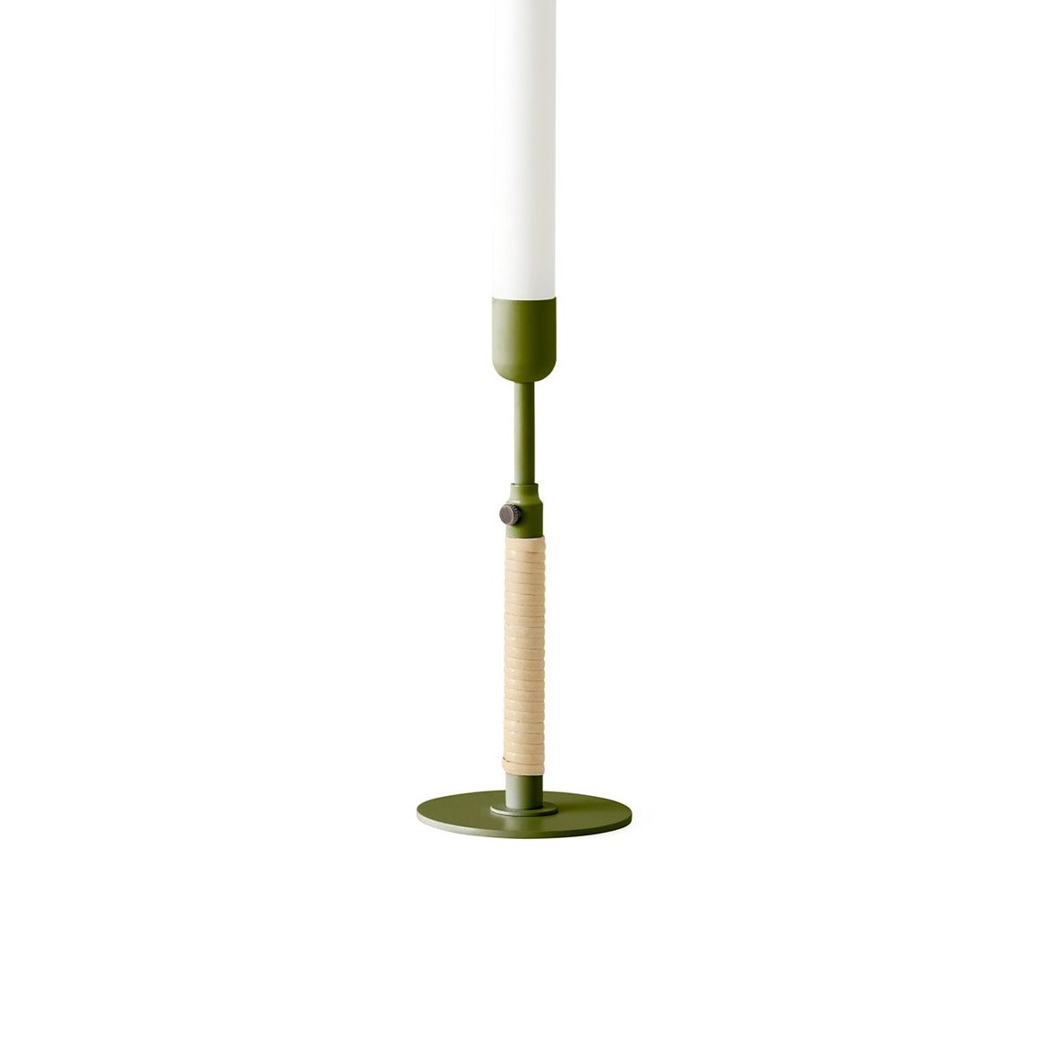 Audo Duca Candle Holder - Olive Green