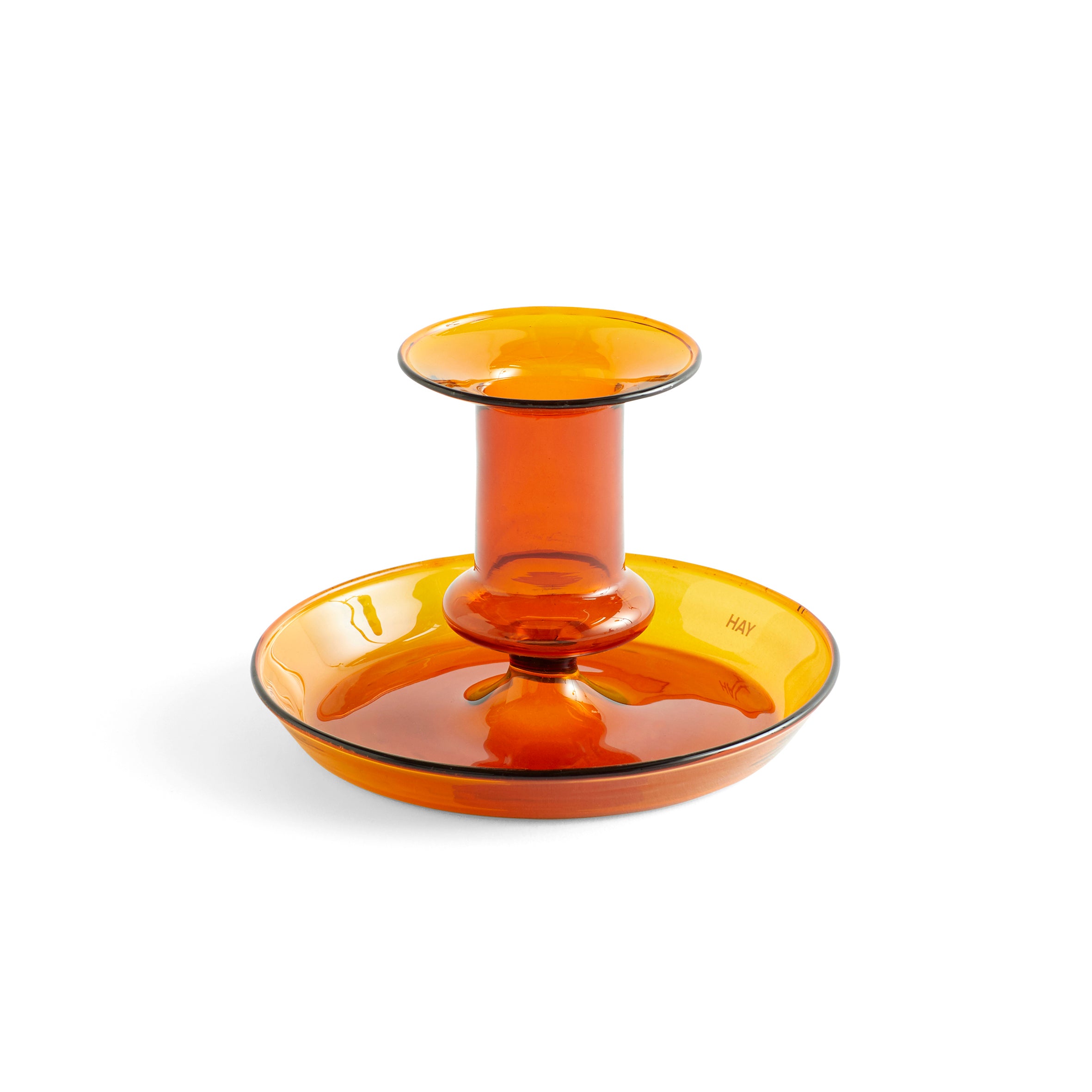 HAY Flare Candle Holder - Amber