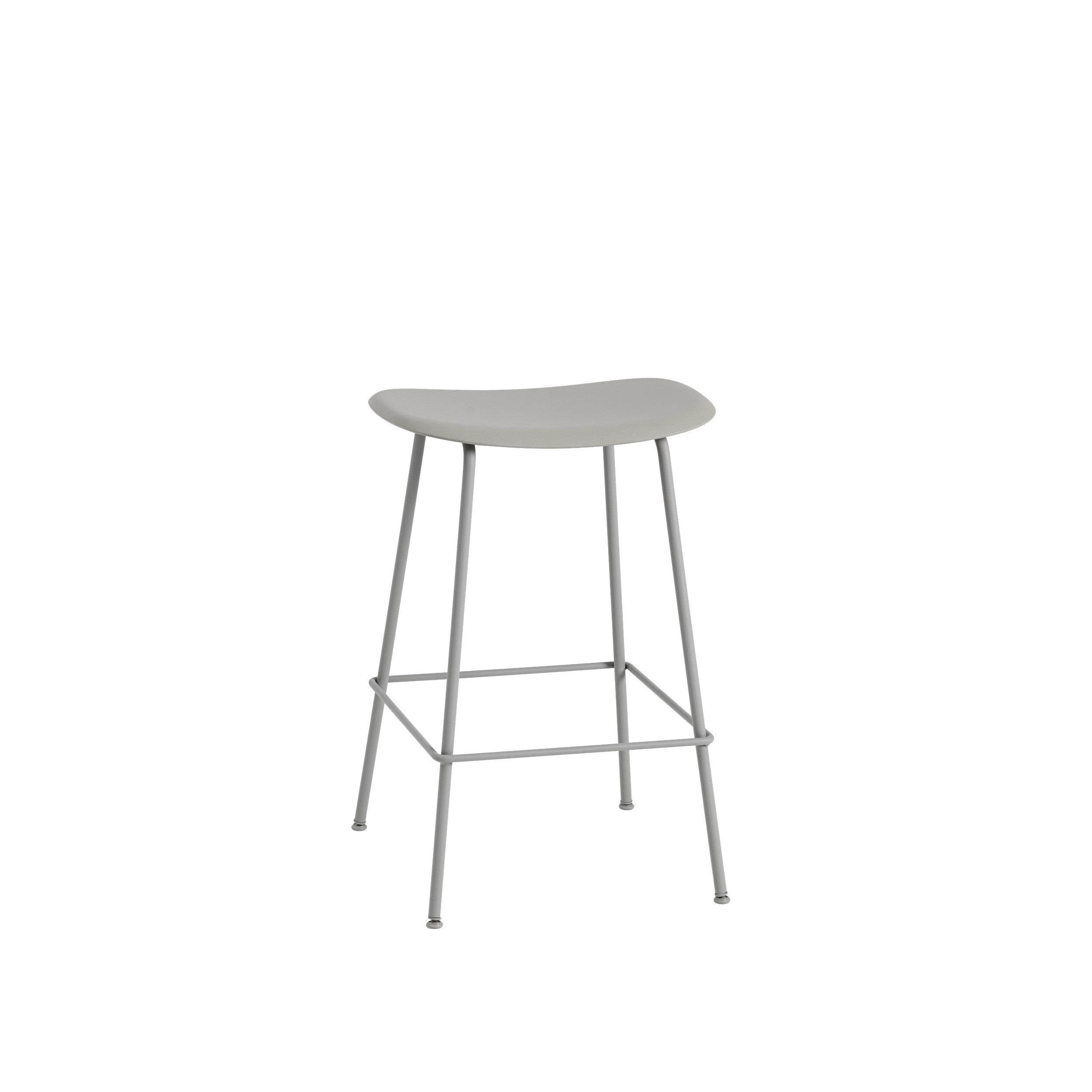 Muuto Fiber Counter & Bar Stool - Tube Base - Recycled Plastic