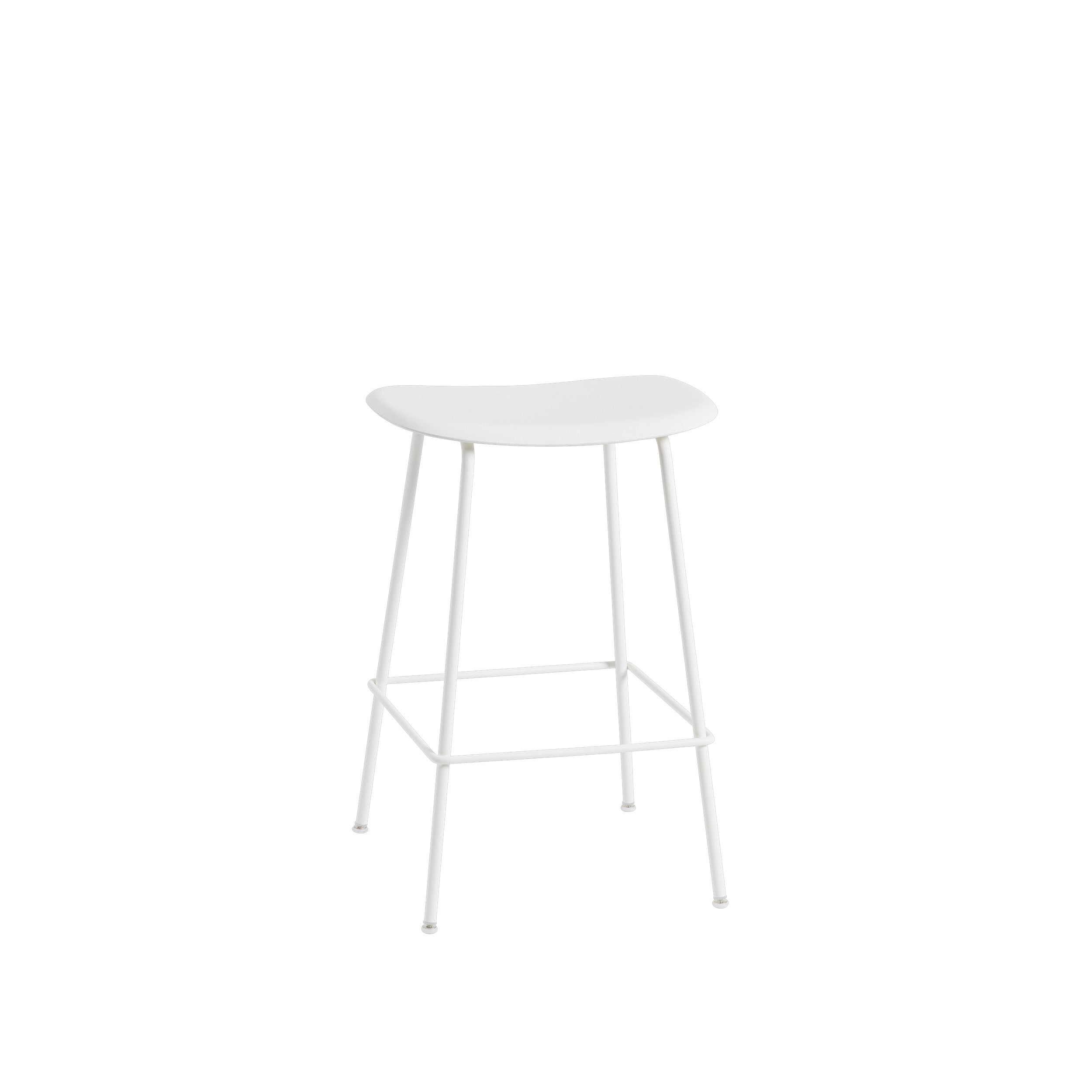 Muuto Fiber Counter & Bar Stool - Tube Base - Recycled Plastic