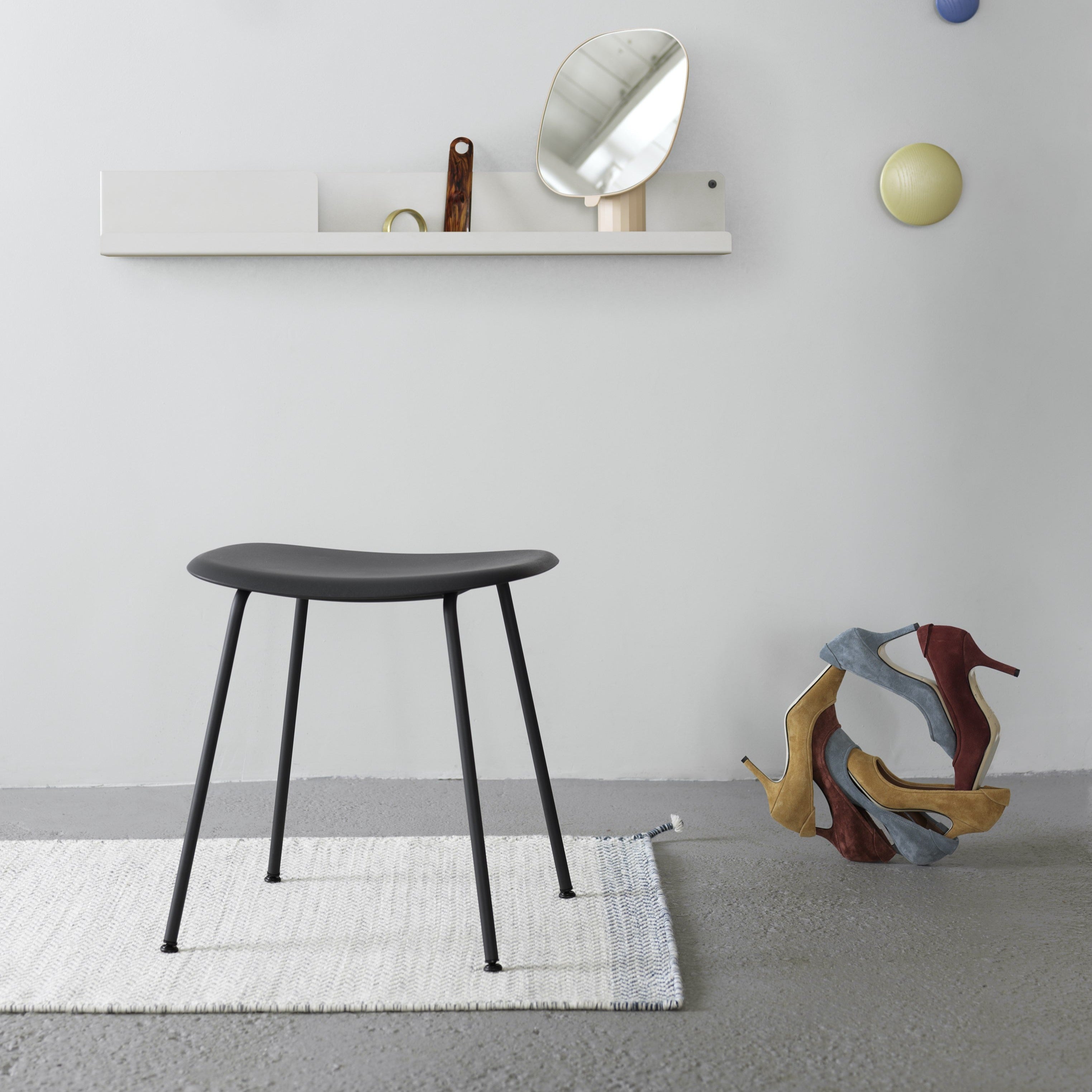 Muuto Fiber Low Stool - Tube Base - Recycled Plastic