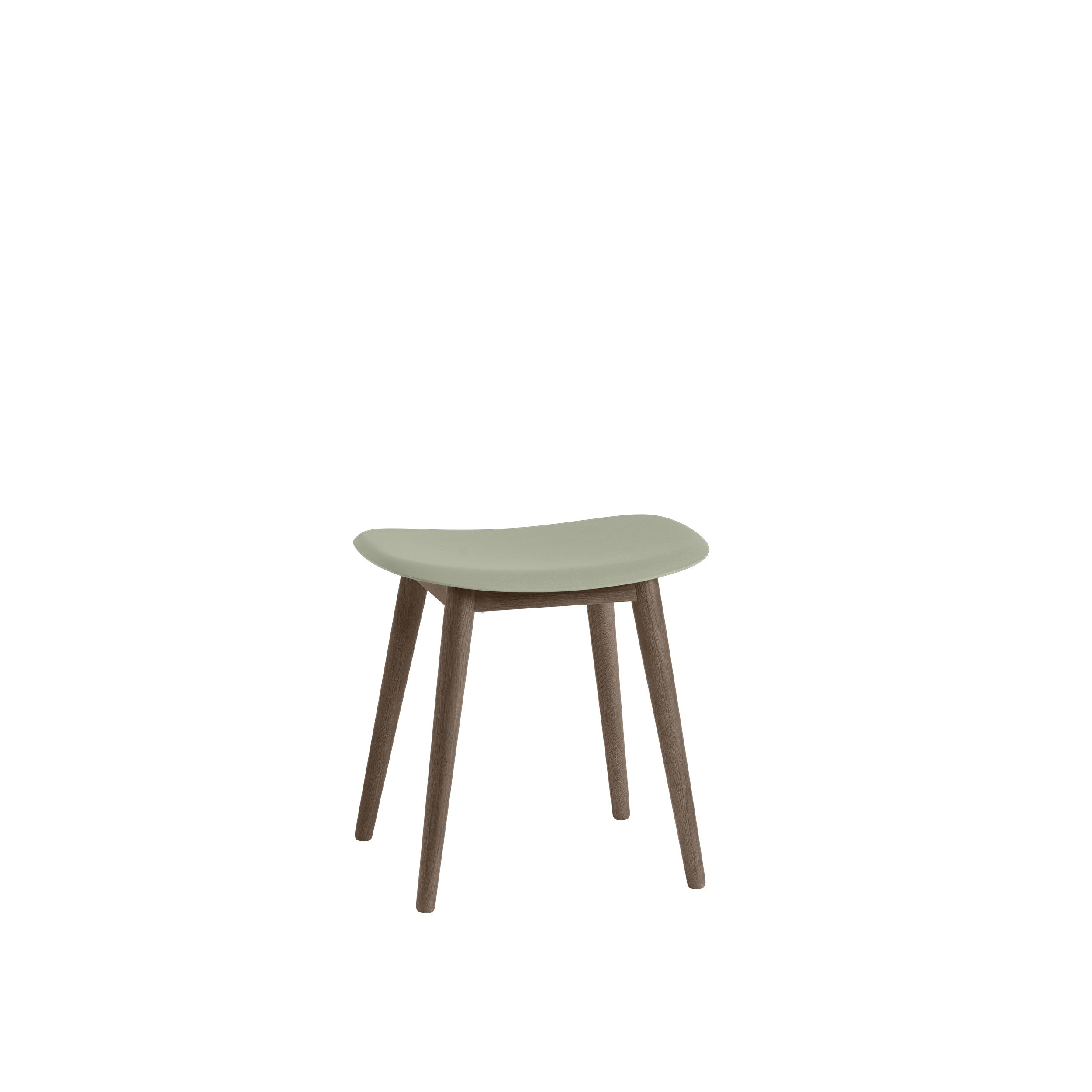 Muuto Fiber Low Stool - Wood Base - Recycled Plastic - Various Colours