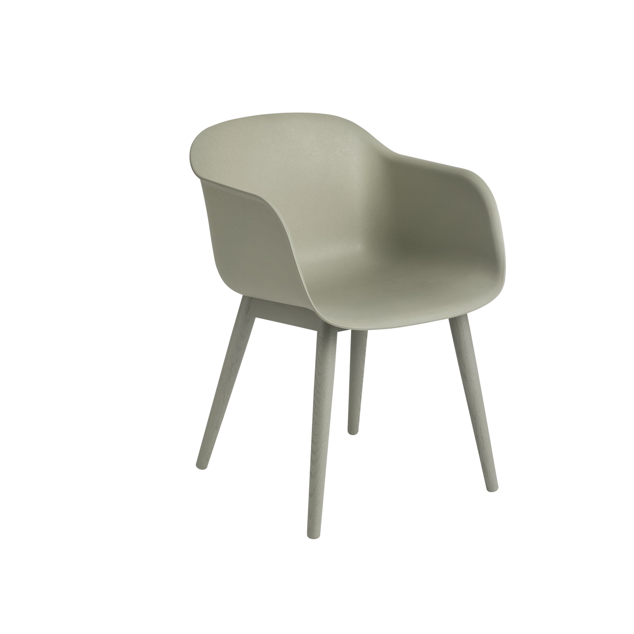 Muuto Fiber Armchair - Wood Base - Recycled Plastic