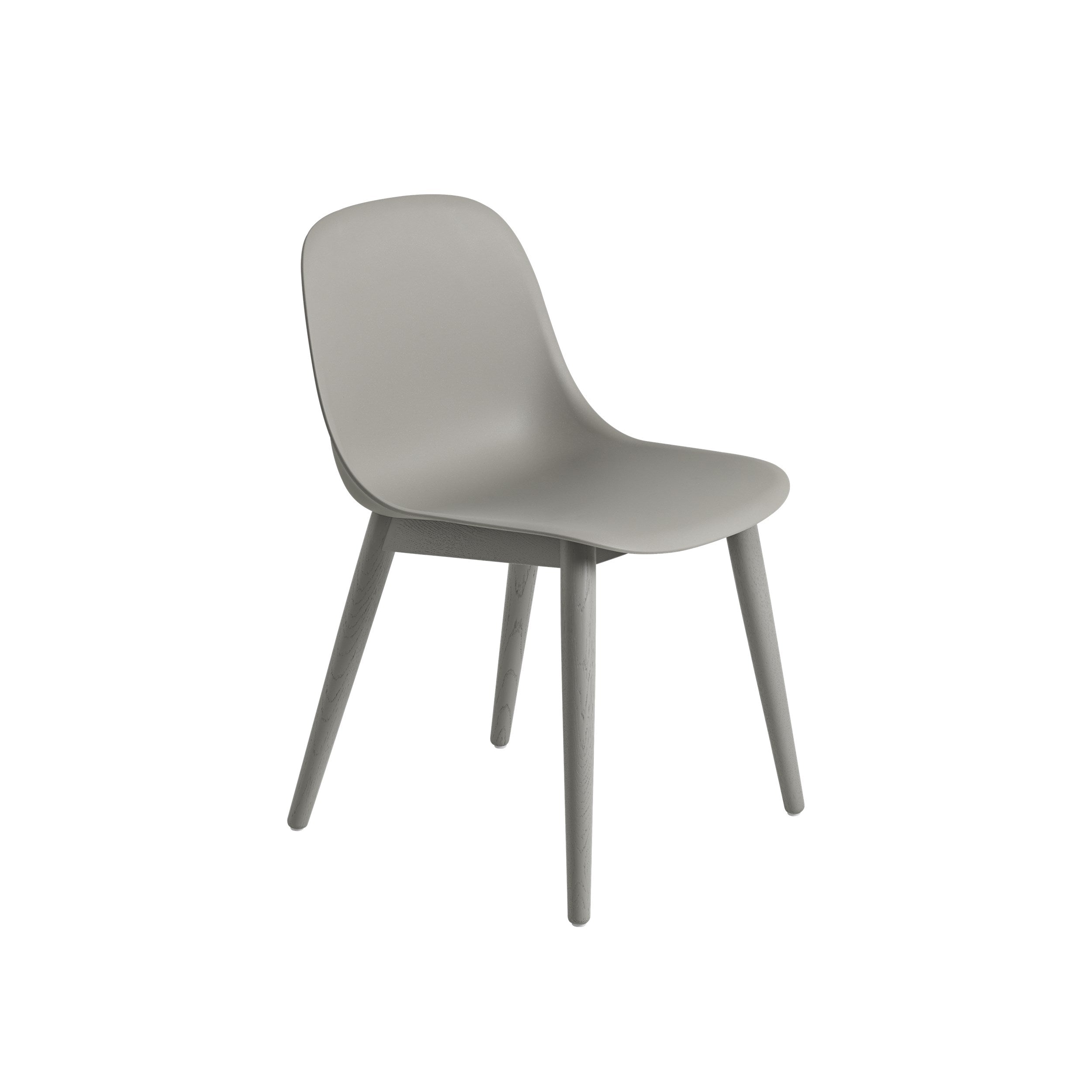 Muuto Fiber Side Chair - Wood Base - Recycled Plastic