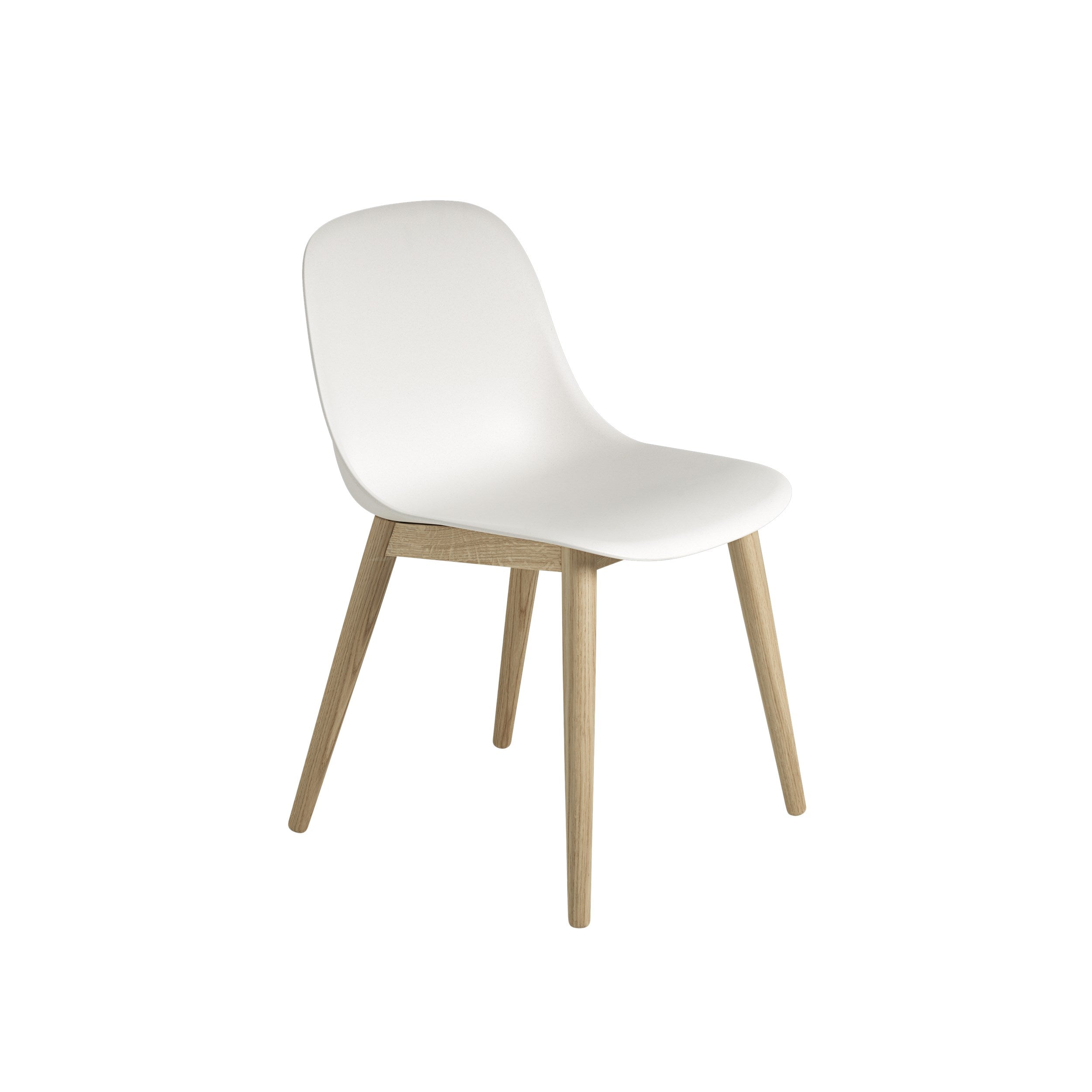 Muuto Fiber Side Chair - Wood Base - Recycled Plastic