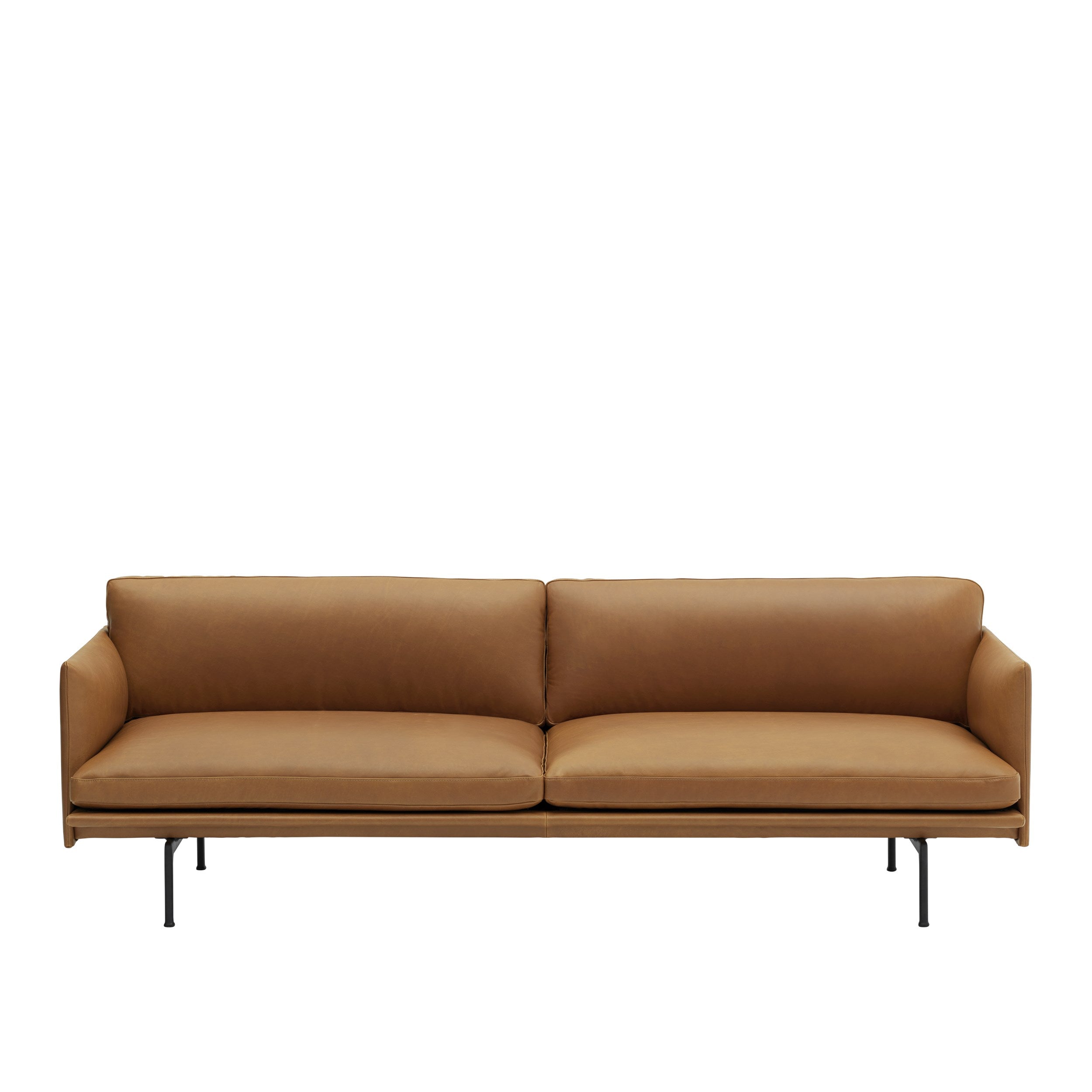 Muuto Outline Three Seater Sofa - Leather