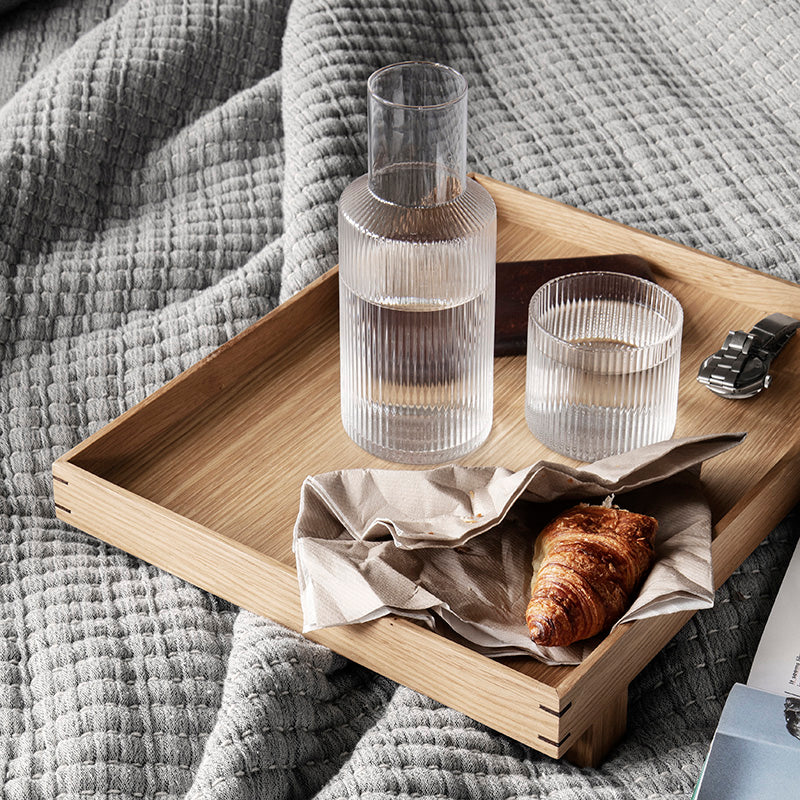 Ferm Living Ripple Carafe Set - Clear