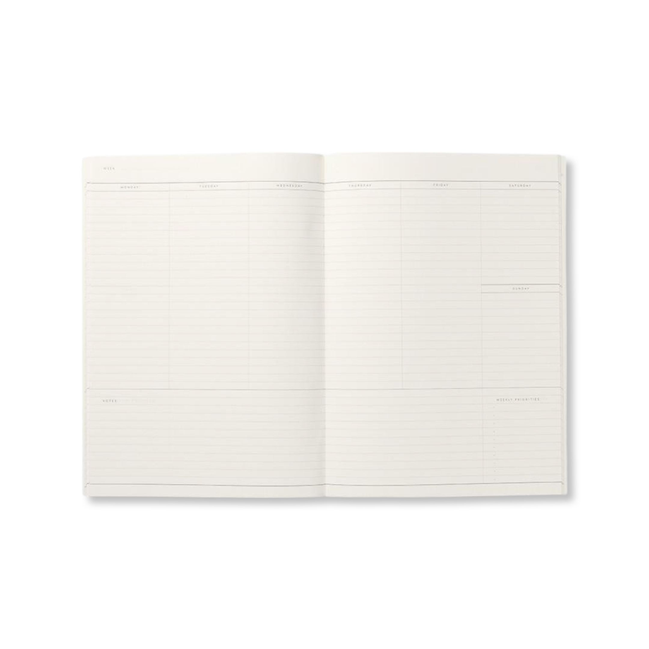 Notem MILO Weekly Planner Notebook - Light Grey