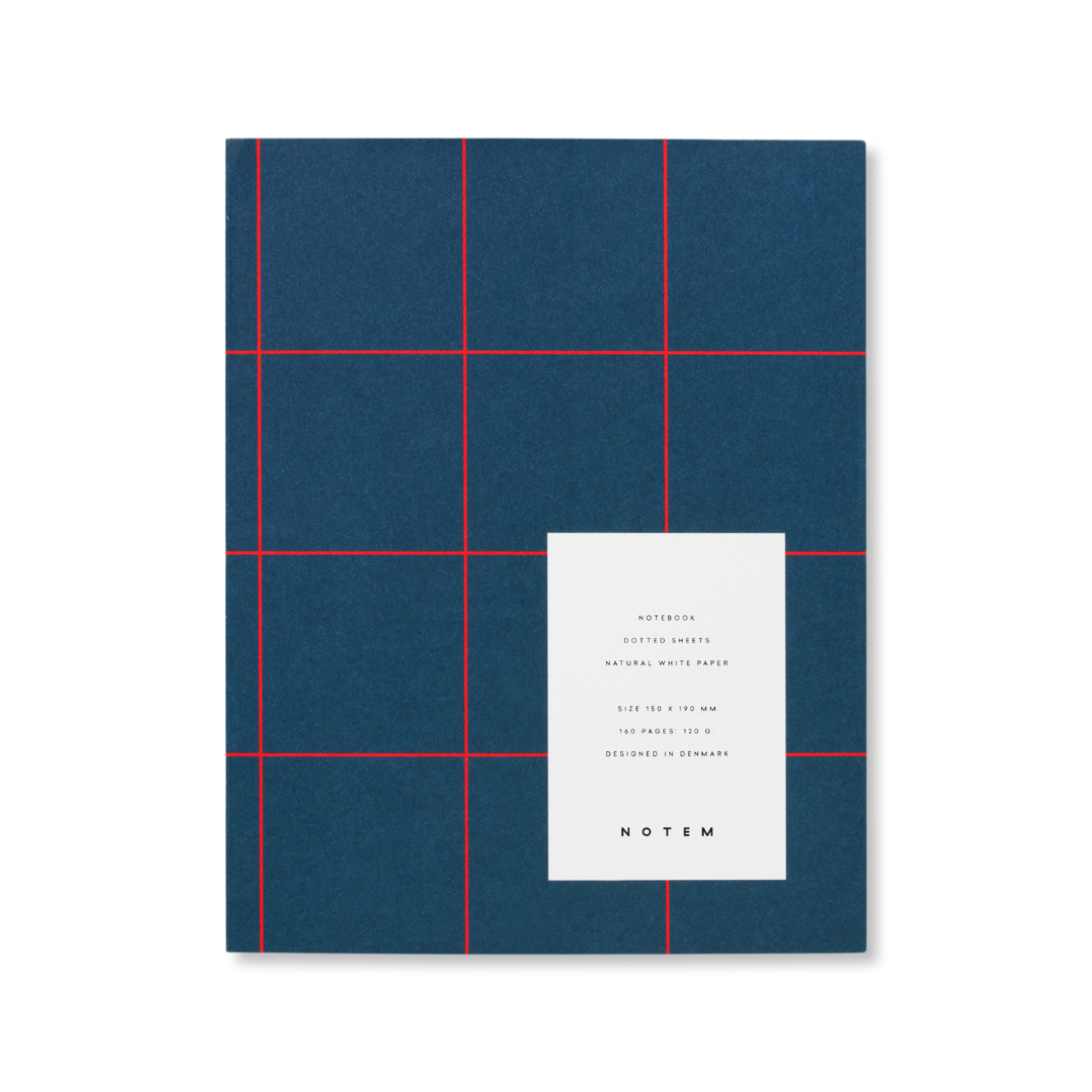 Notem UMA Flat Lay Notebook - Medium - Dark Blue / Red