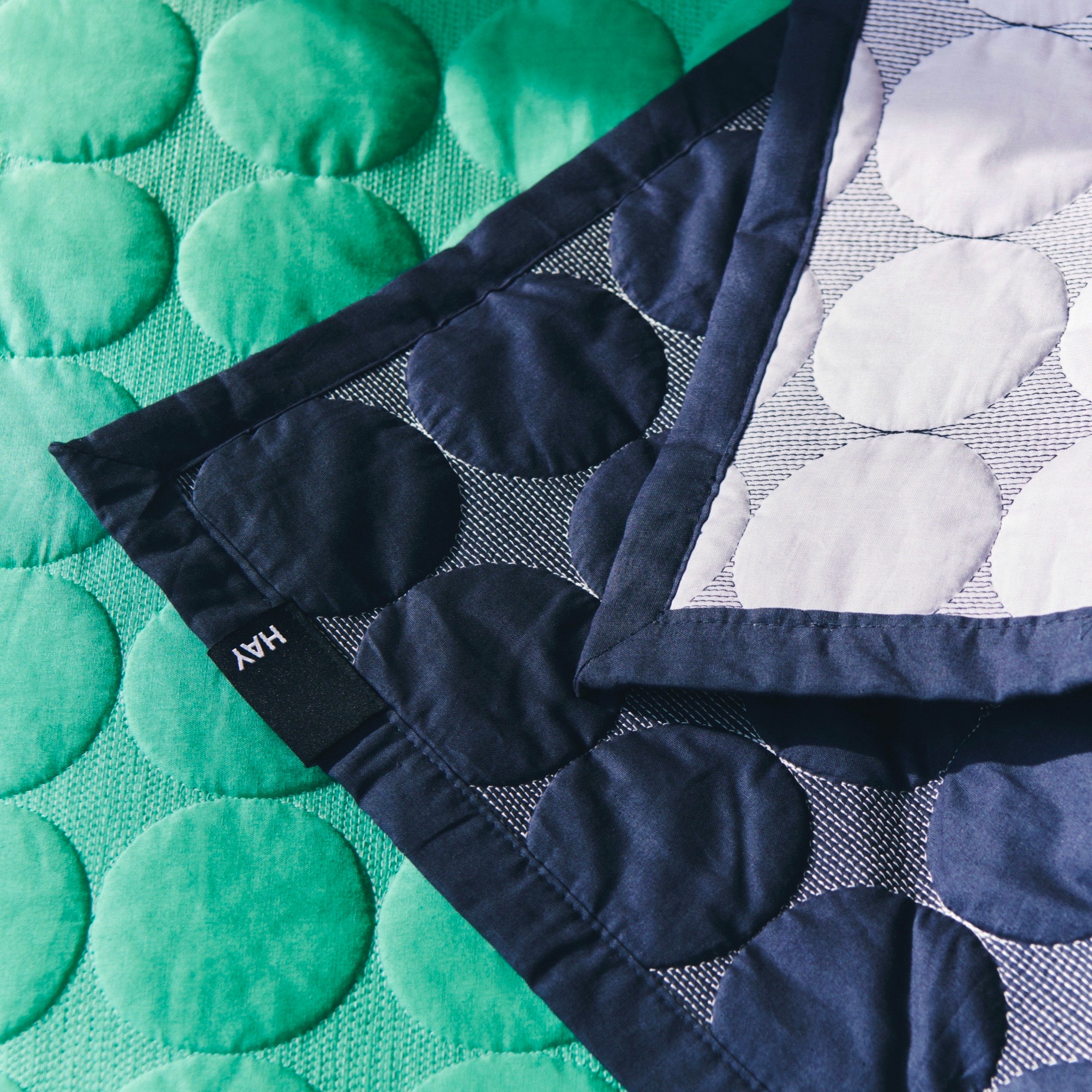 HAY Mega Dot (Organic) Throw - Midnight Blue