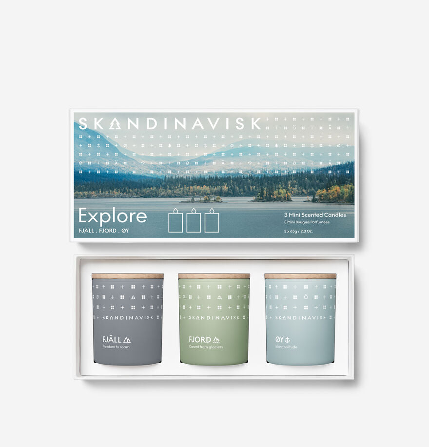 Skandinavisk Scented Candle Gift Set - Explore