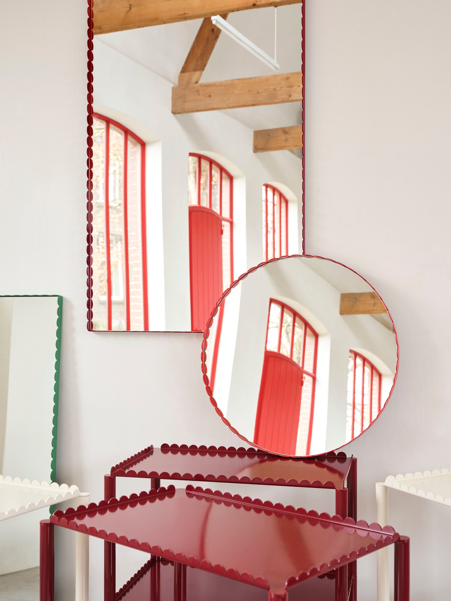 Buy the HAY Arcs Mirror - Rectangle Large at kin. in Birmingham