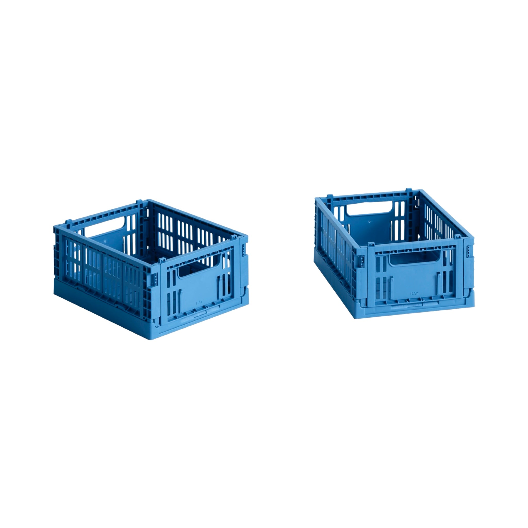 HAY Colour Crate - Mini Set of 2 - Electric Blue