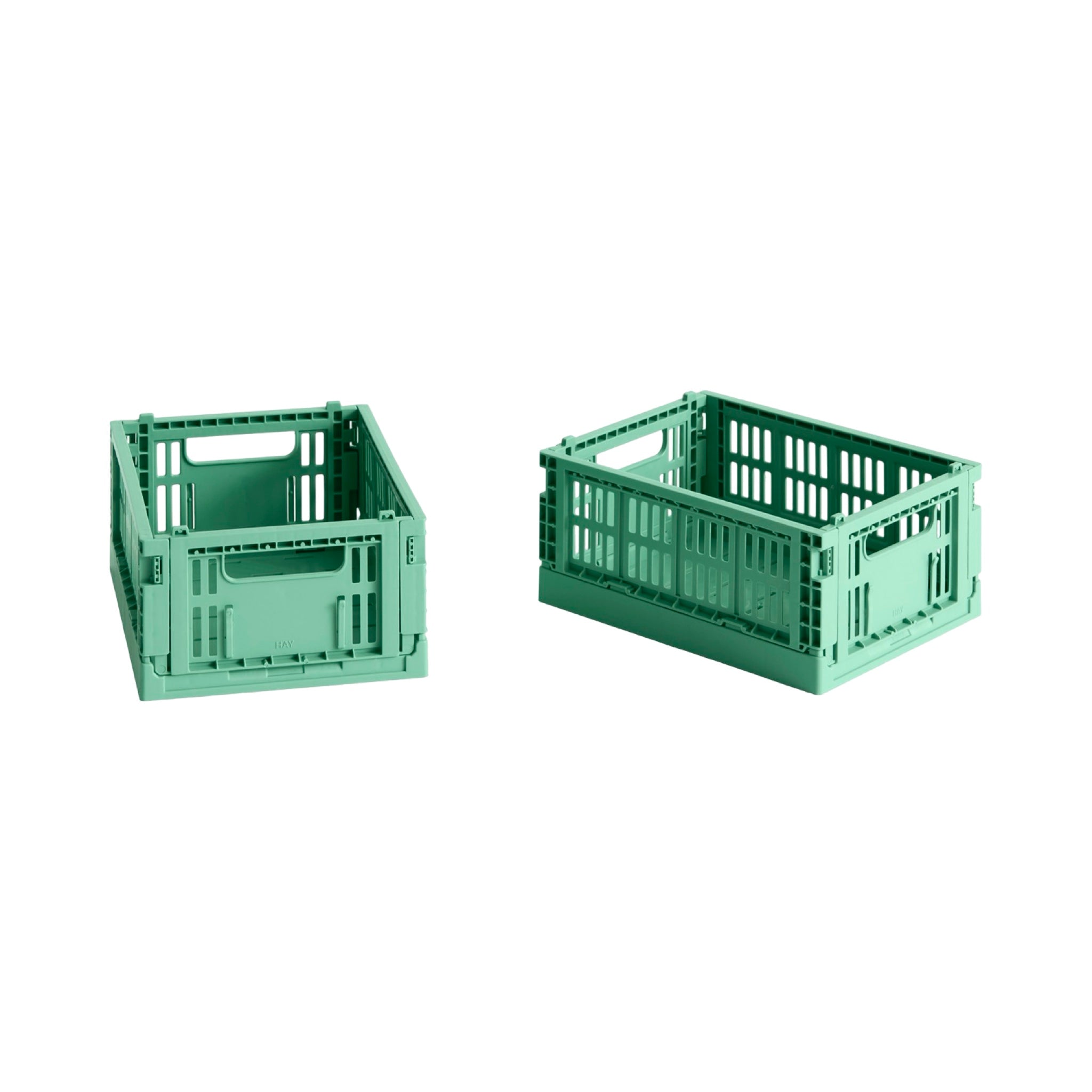 HAY Colour Crate - Mini Set of 2 - Dark Mint