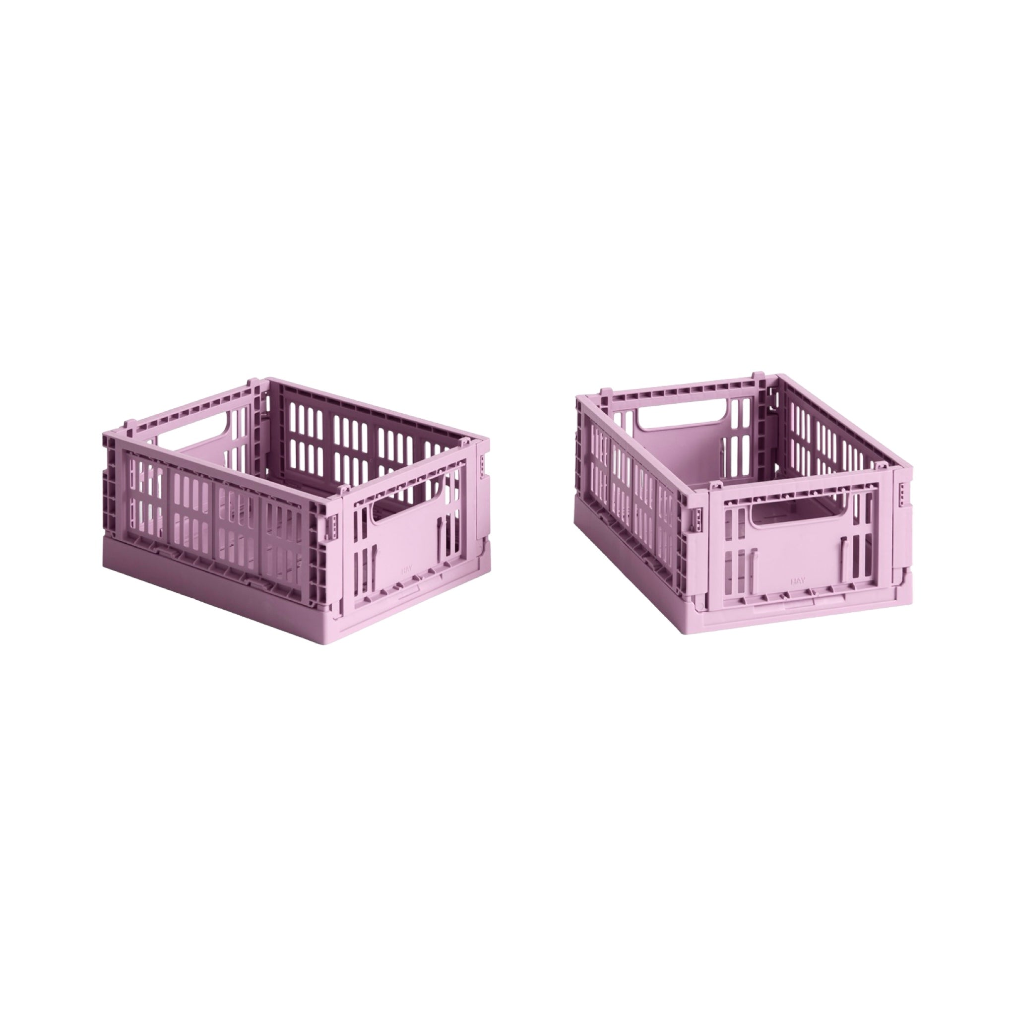 HAY Colour Crate - Mini Set of 2 - Dusty Rose